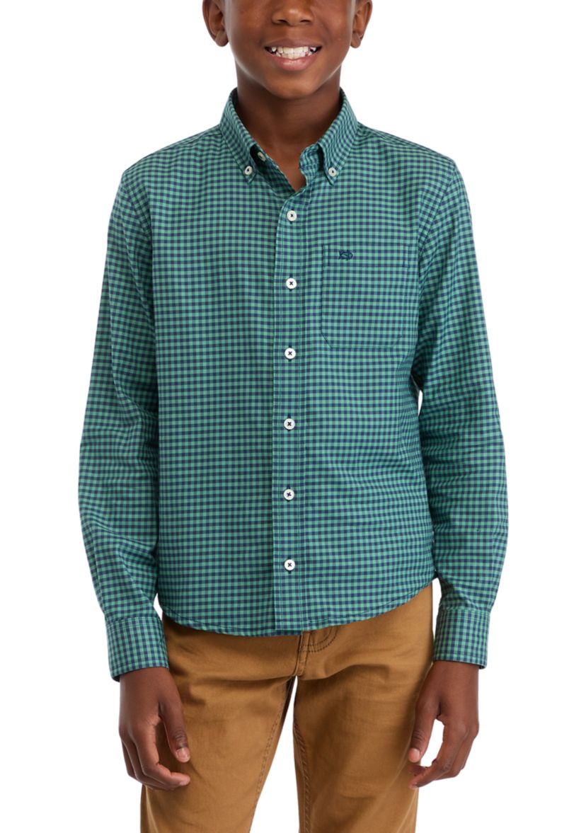 Boys 8-20 Plaid Sportshirt 