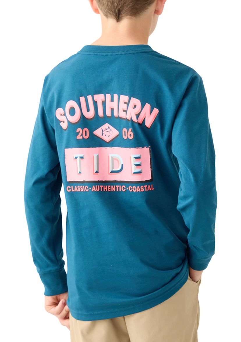 Boys 8-20 Skipjack Facts Long Sleeve Graphic T-Shirt