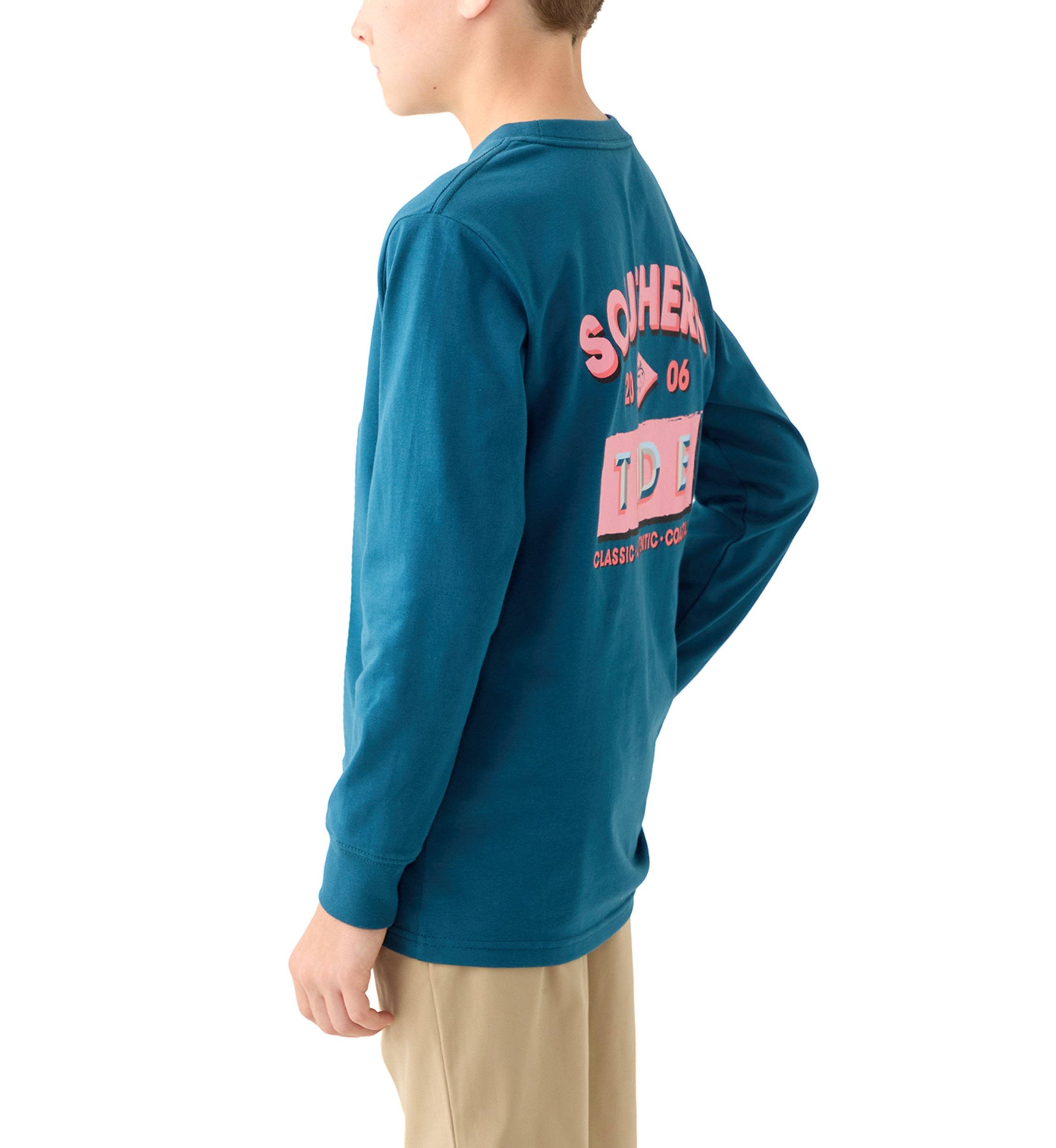 Boys 8-20 Skipjack Facts Long Sleeve Graphic T-Shirt