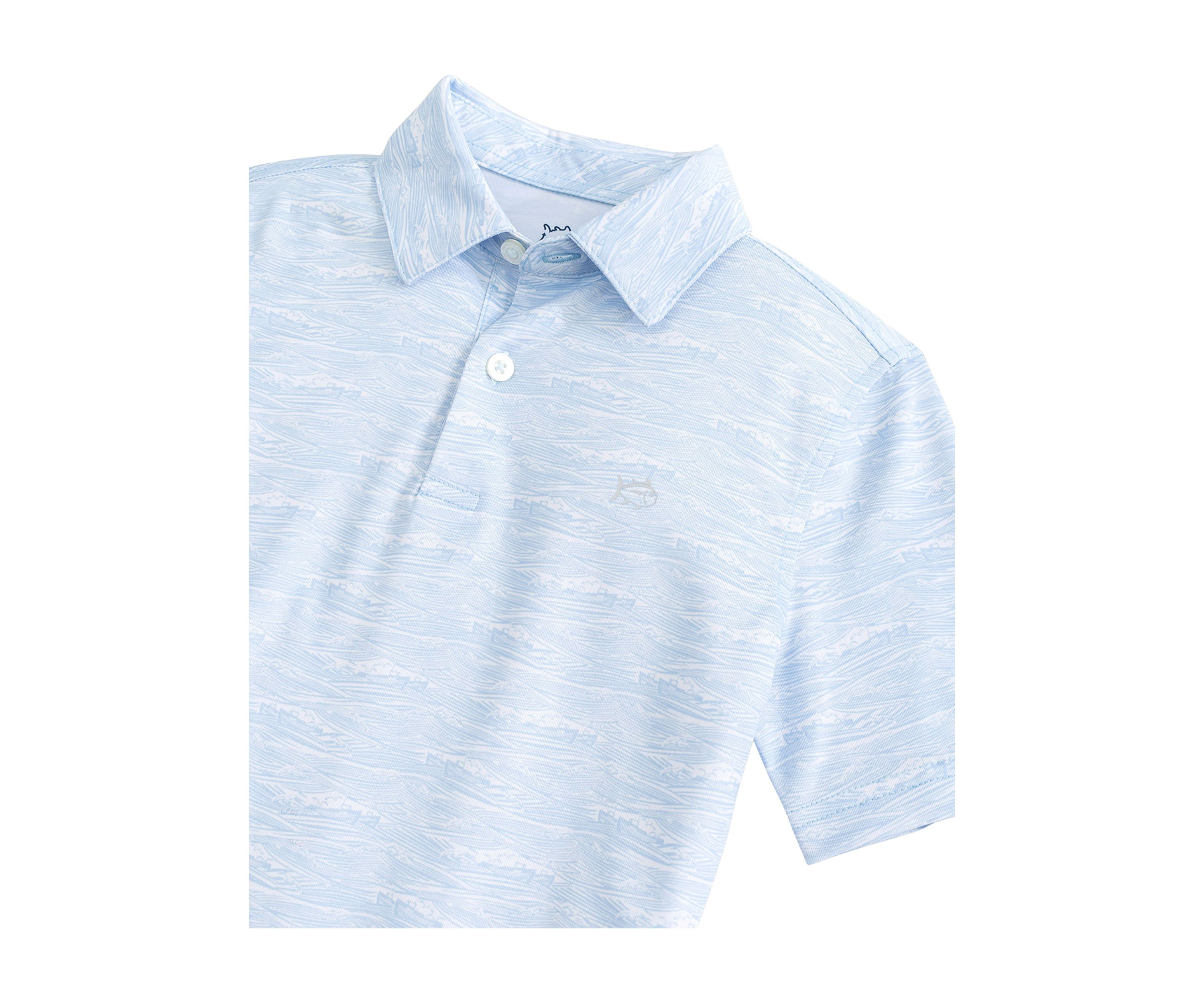 Boys 8-20 Get in Shipshape Printed Polo Shirt 