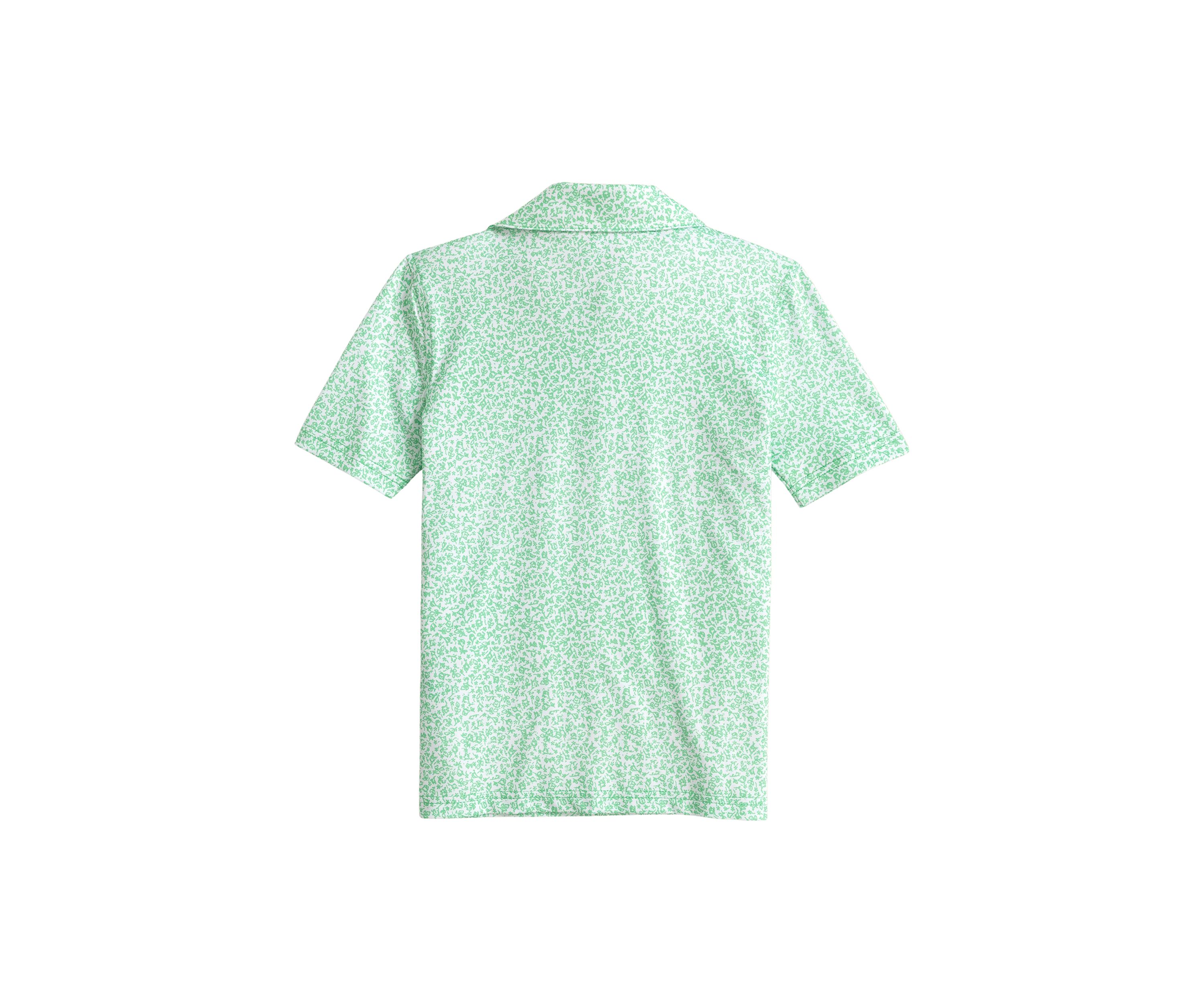 Boys 8-20 Flower Frenzy Printed Performance Polo Shirt