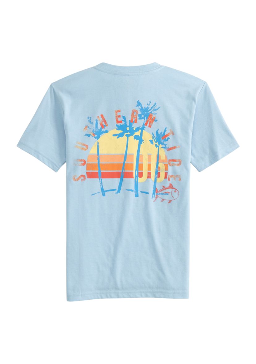 Boys 8-20 Sunset Palms Short Sleeve Graphic T-Shirt
