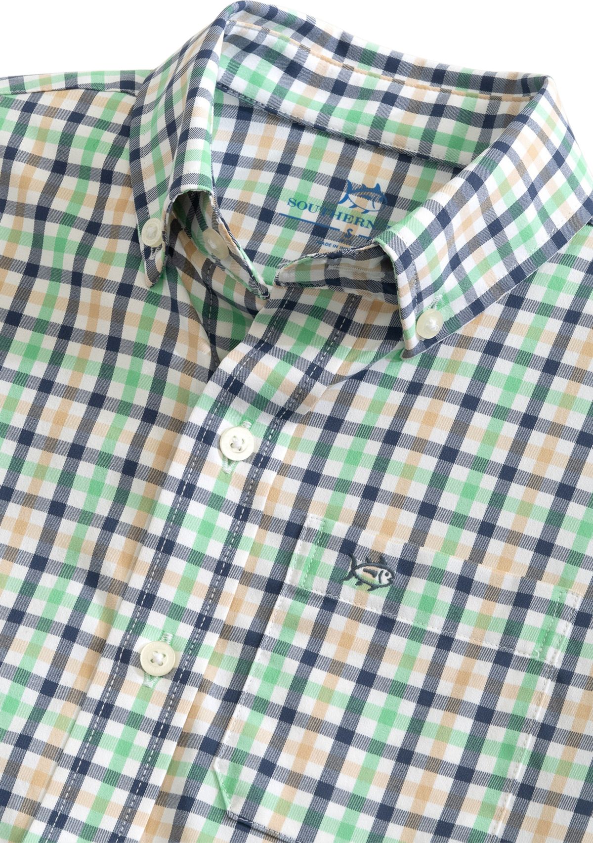 Boys 8-20 Youth Glenmoor Plaid Printed Intercoastal Sport Shirt