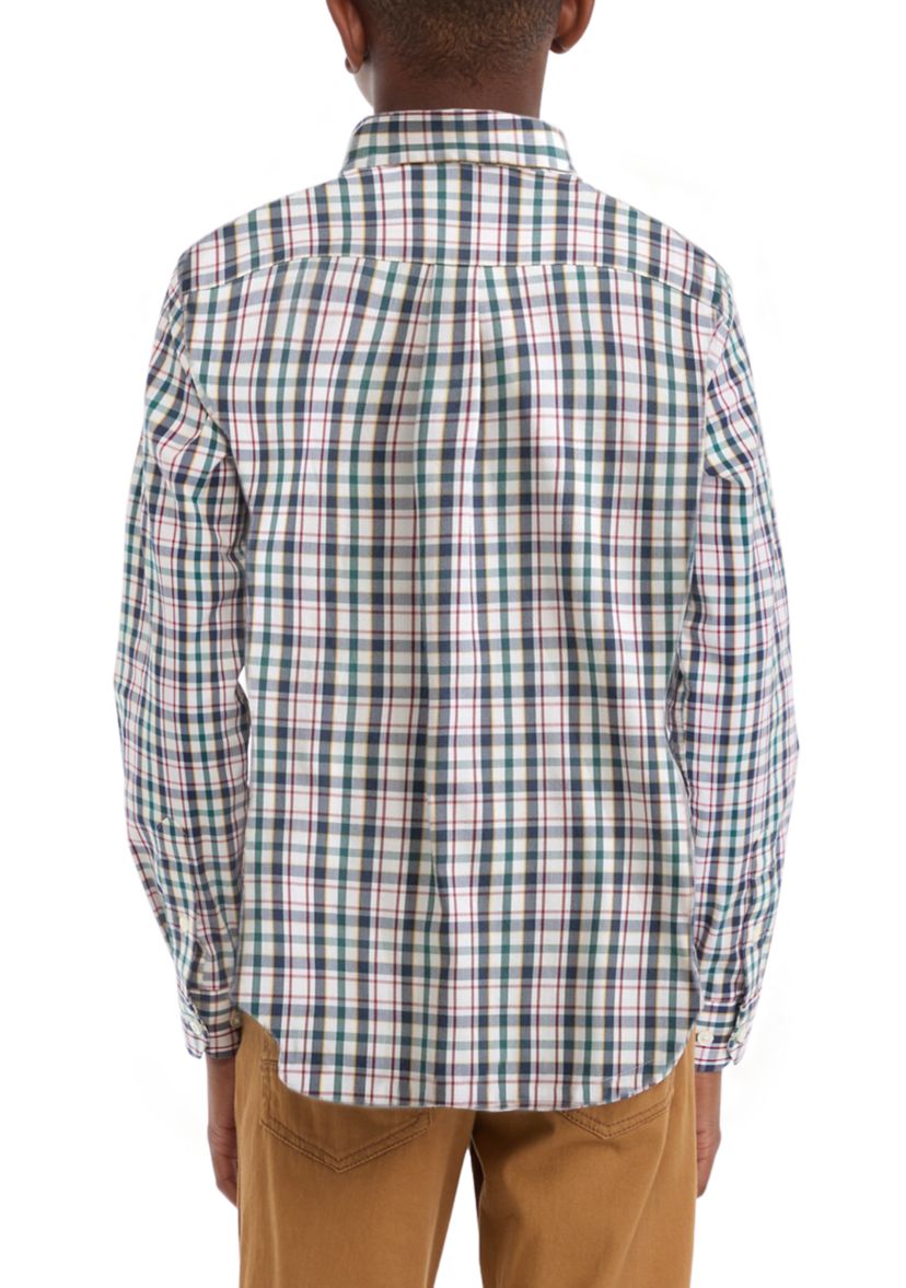   Boys 8-20 Plaid Sportshirt 