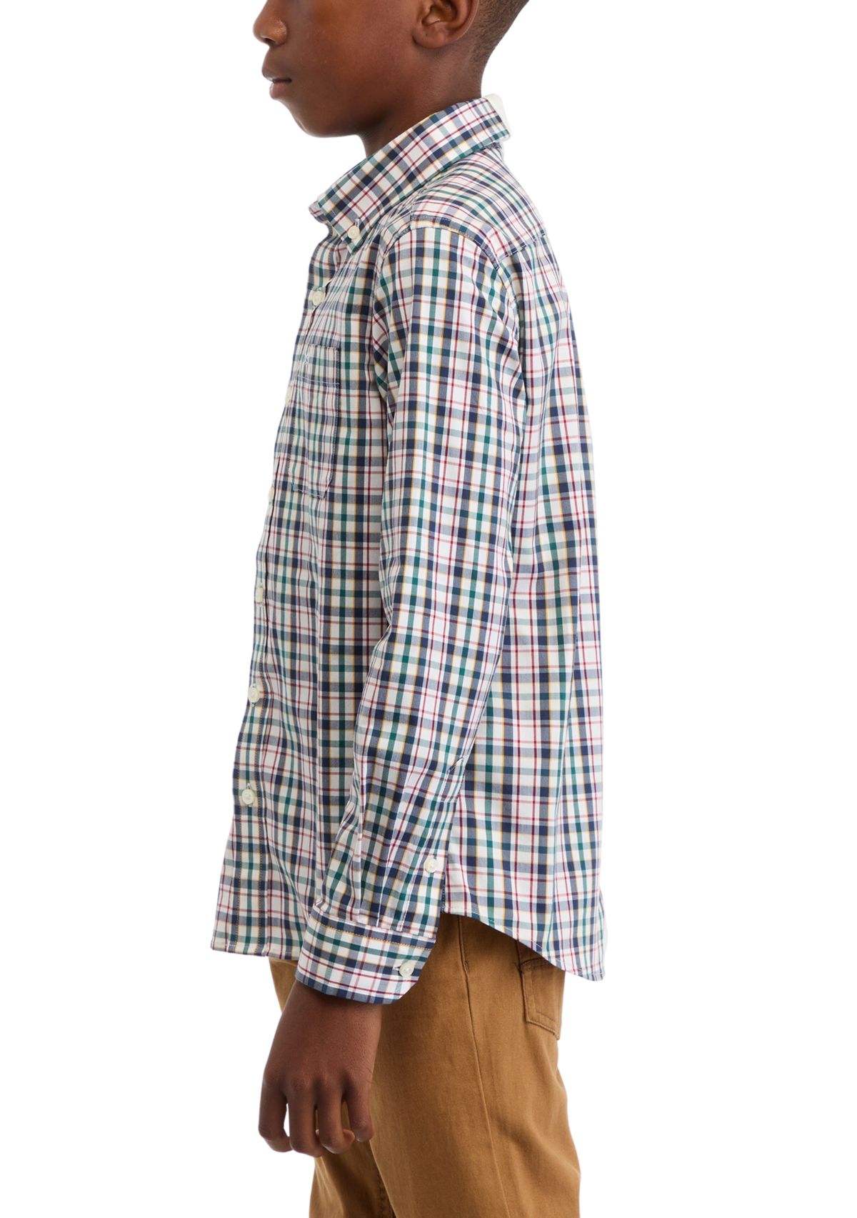   Boys 8-20 Plaid Sportshirt 