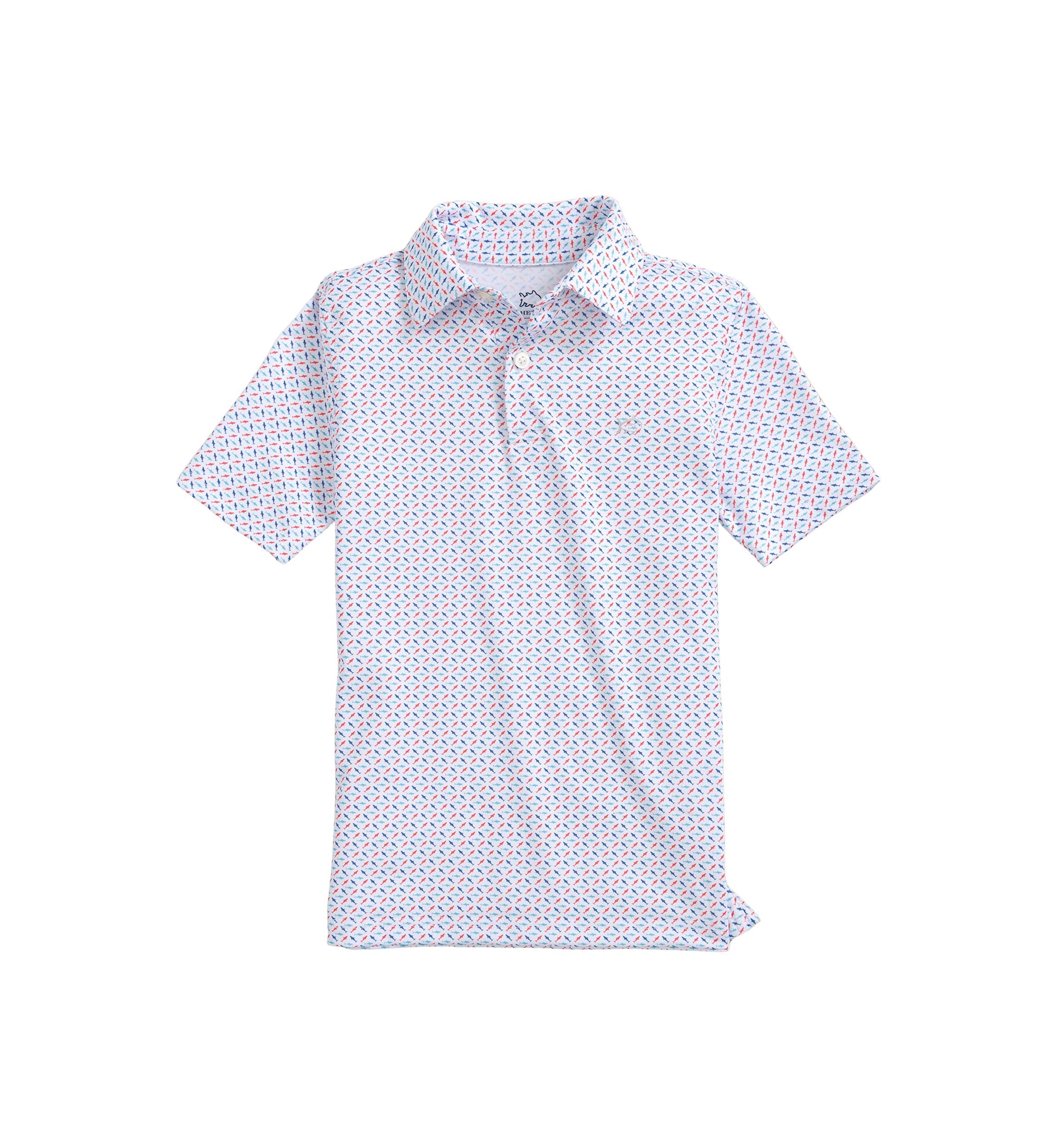 Boys 8-20 Driver Fin-Tastic Printed Polo Shirt 