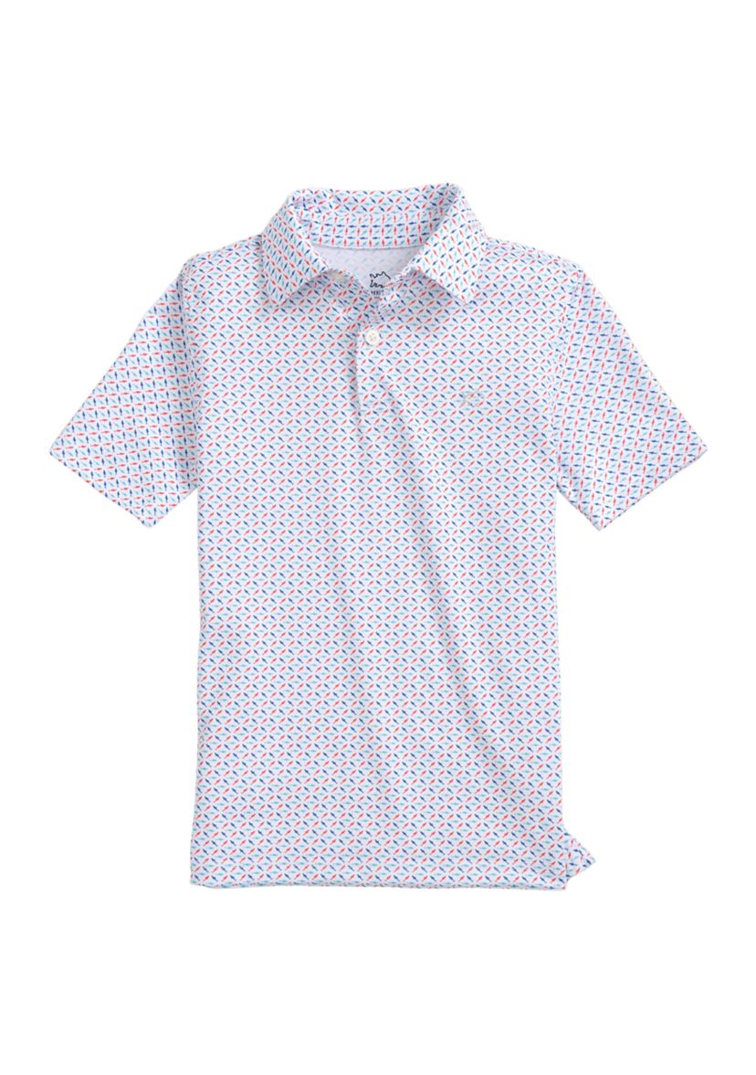 Boys 8-20 Driver Fin-Tastic Printed Polo Shirt 
