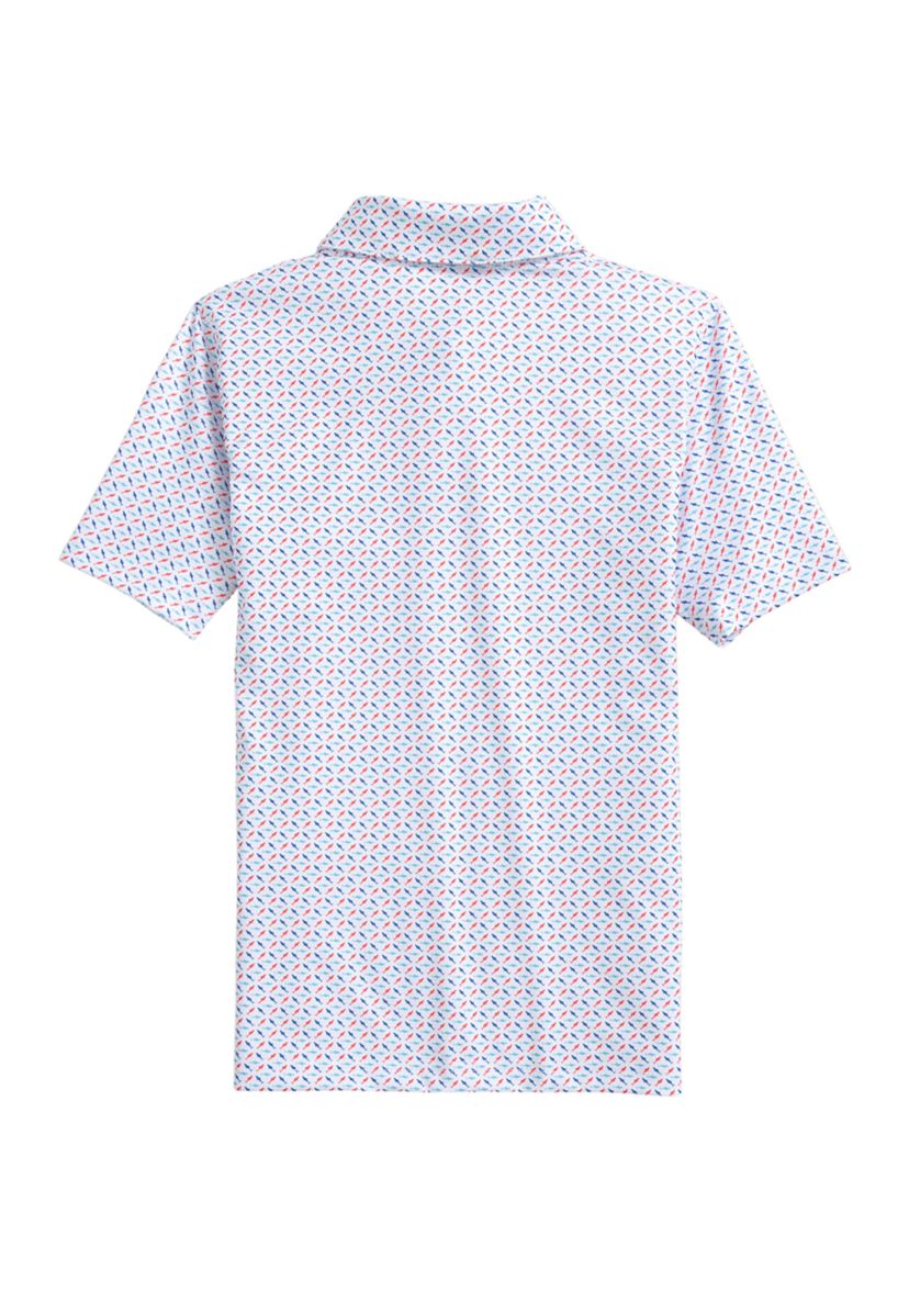 Boys 8-20 Driver Fin-Tastic Printed Polo Shirt 