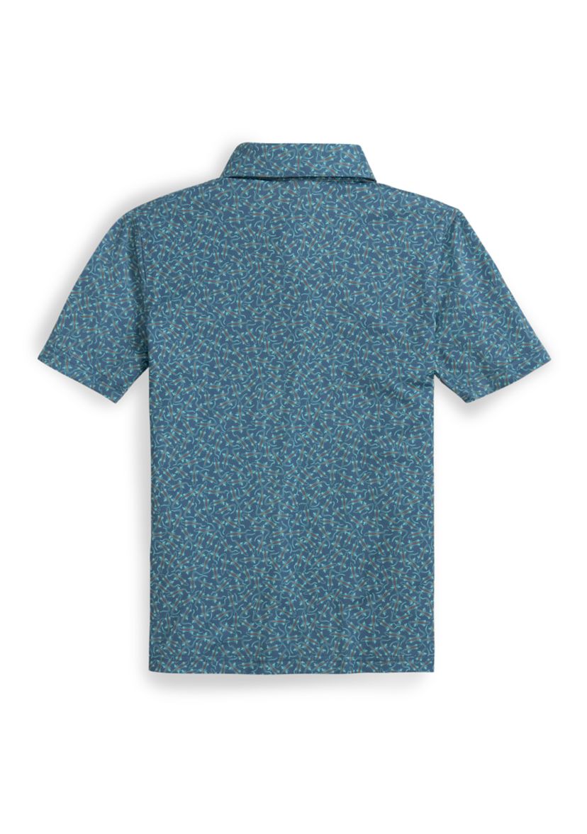 Boys 8-20 Youth Driver Iguana Glee Printed Performance Polo Shirt