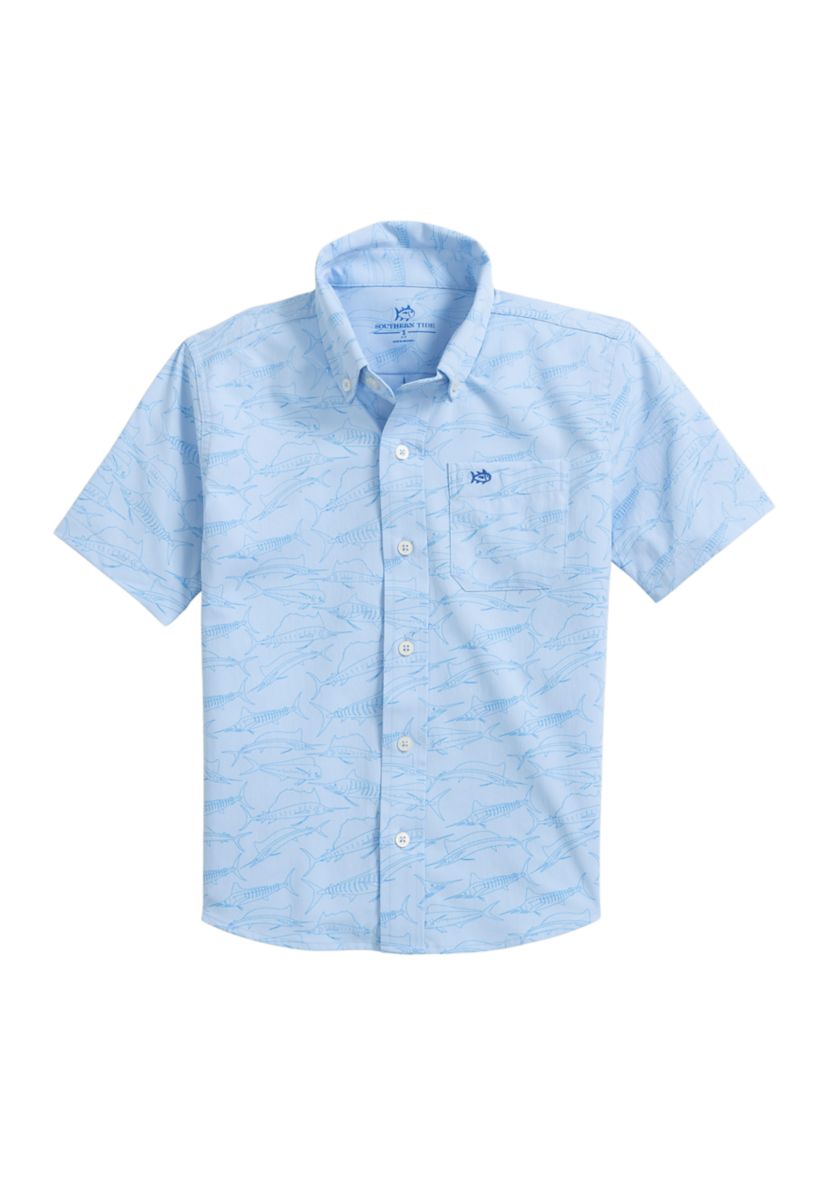 Boys 8-20 Fish Intercoastal Sport Shirt 