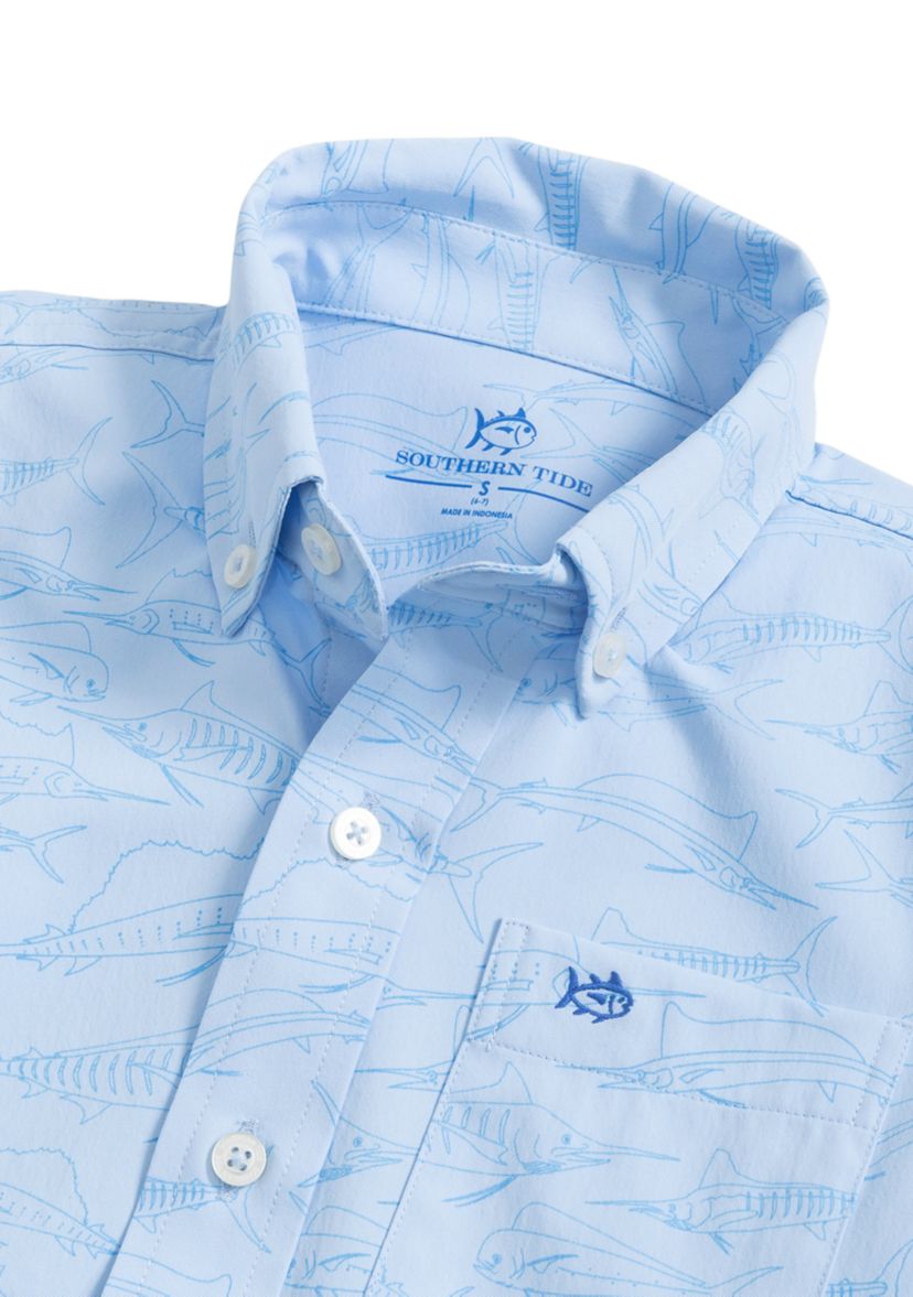 Boys 8-20 Fish Intercoastal Sport Shirt 