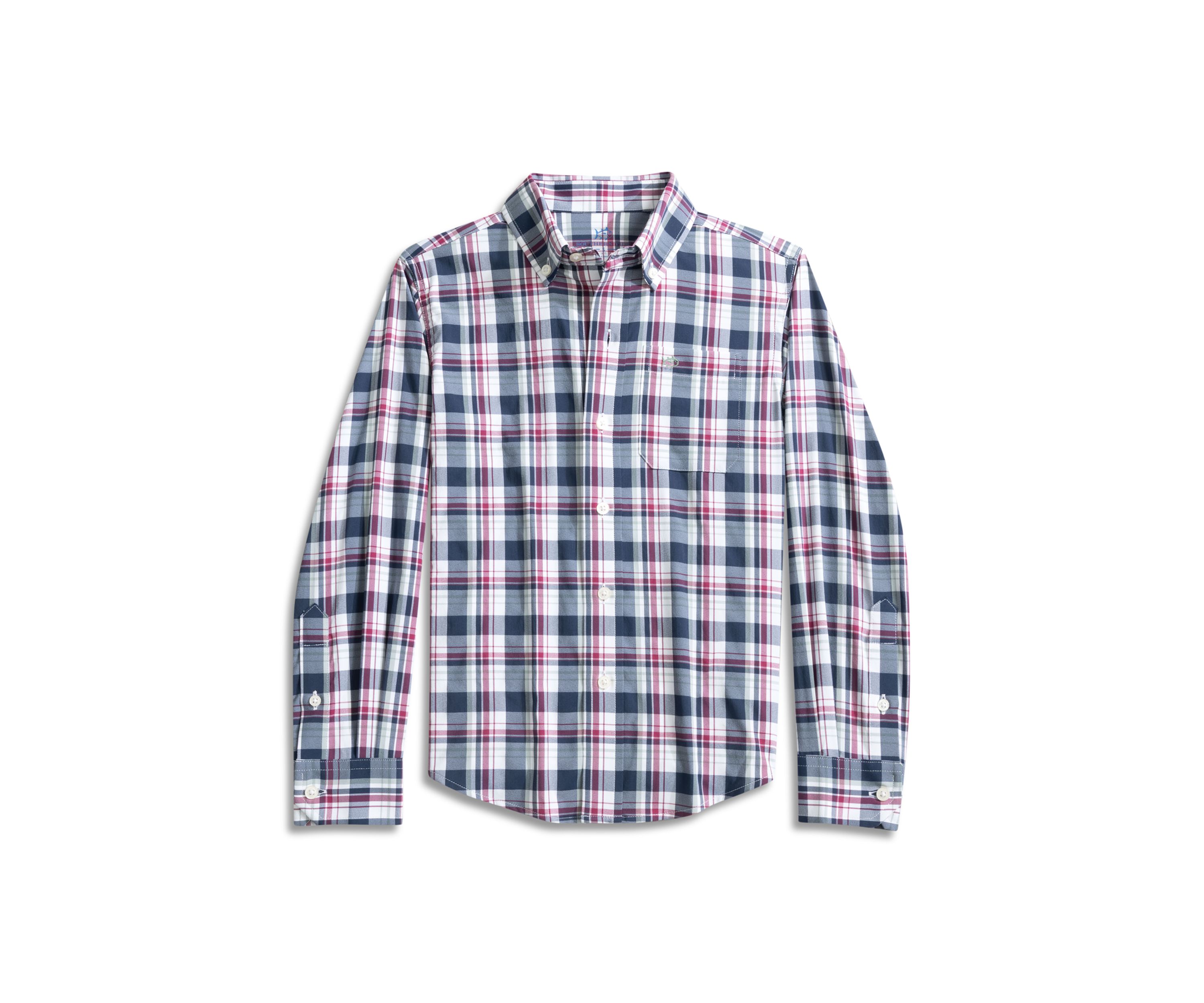 Boys 8-20 Breakwater Plaid Long Sleeve Woven Shirt 