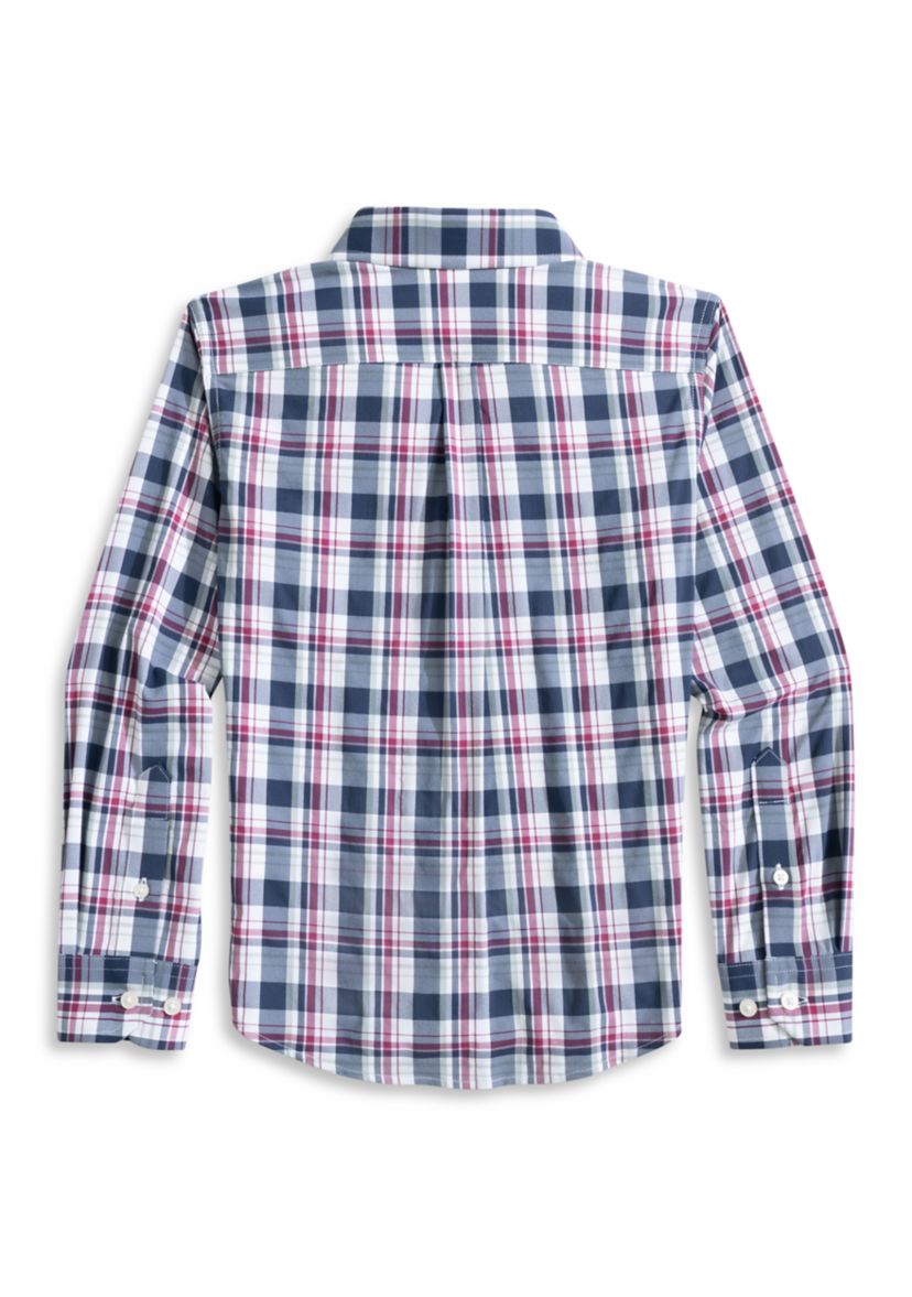 Boys 8-20 Breakwater Plaid Long Sleeve Woven Shirt 