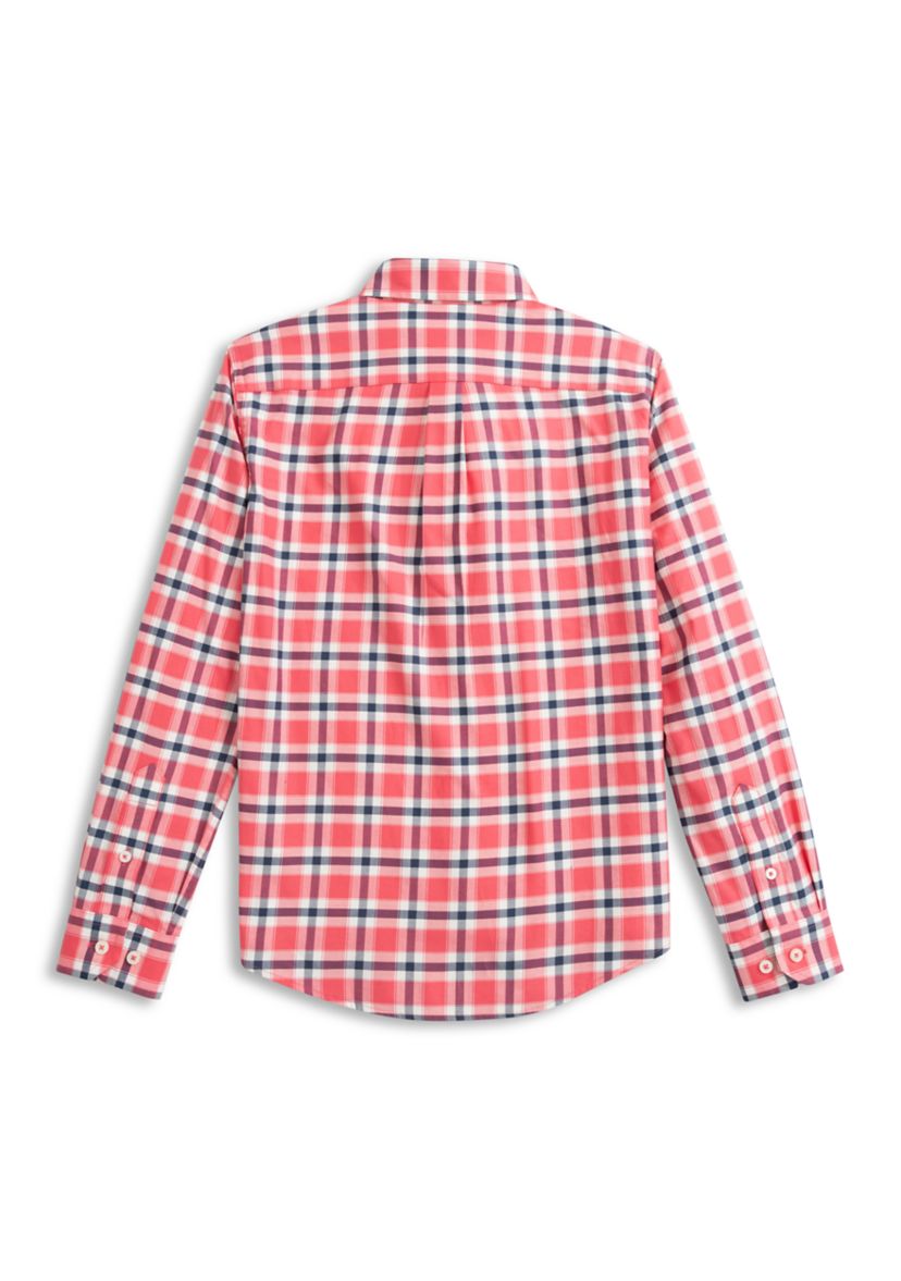 Beachrock Plaid Long Sleeve Button Down Shirt 