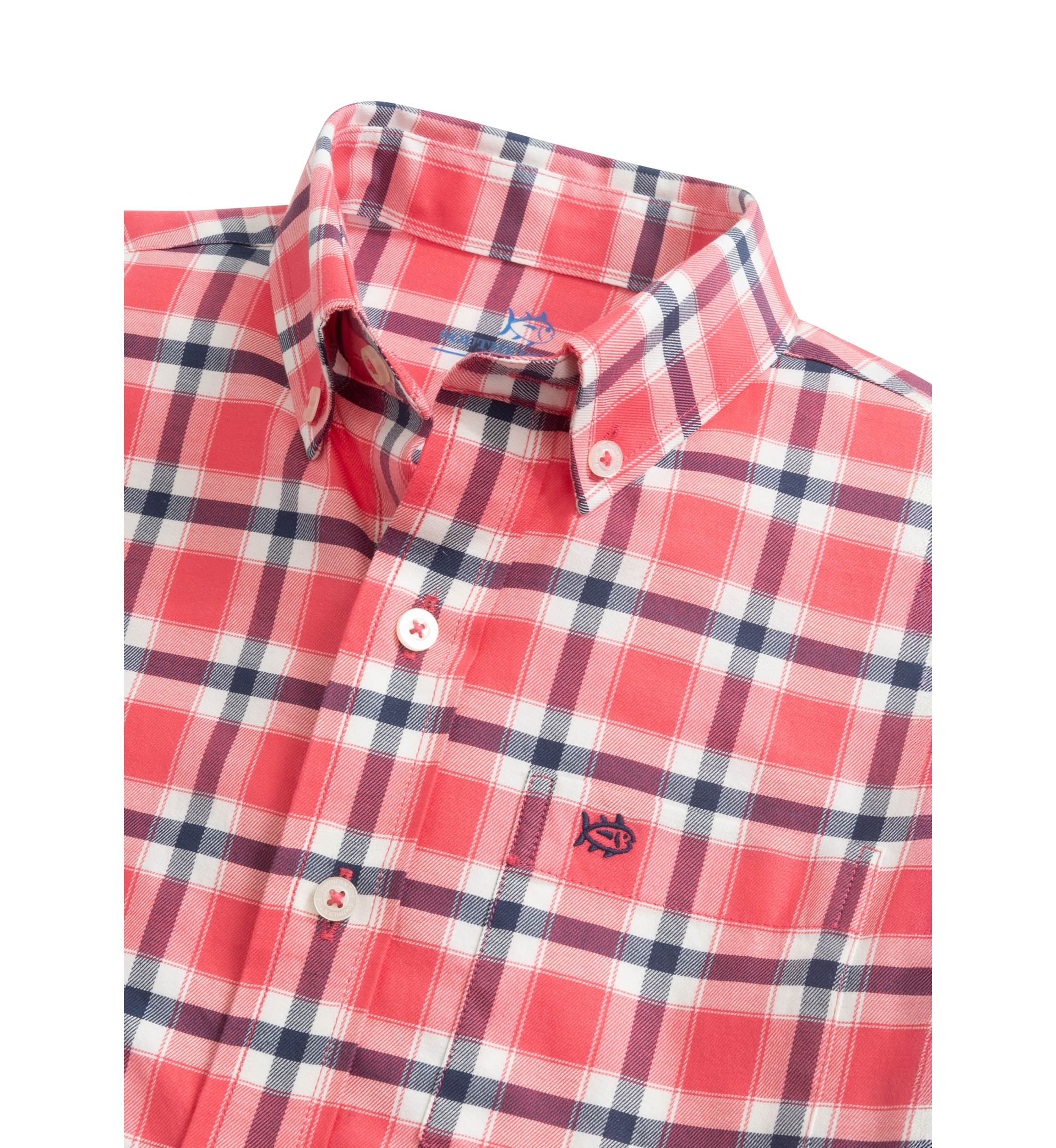 Beachrock Plaid Long Sleeve Button Down Shirt 