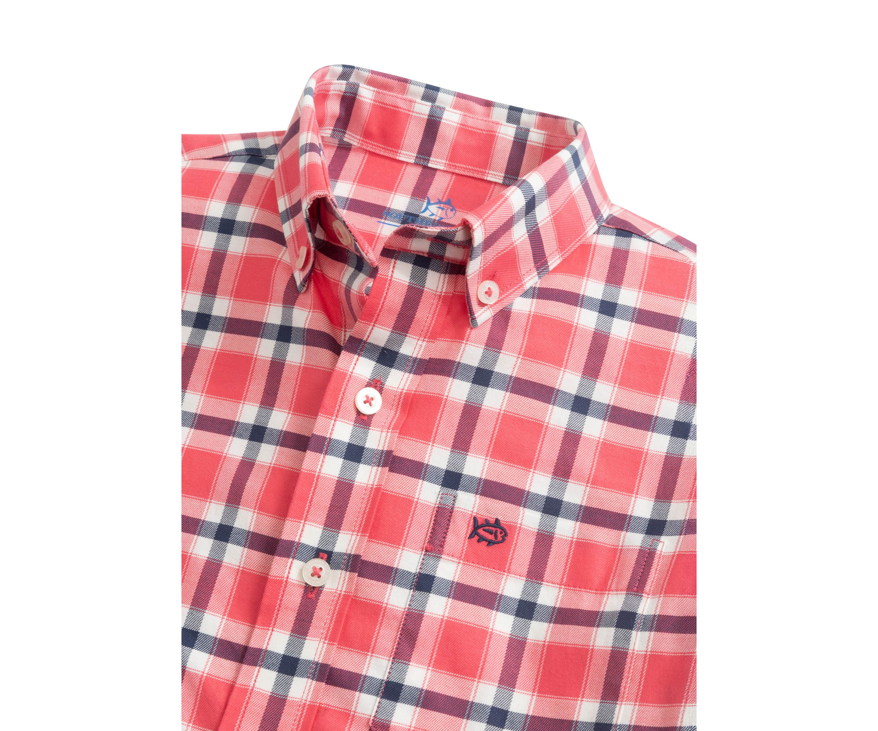 Beachrock Plaid Long Sleeve Button Down Shirt 