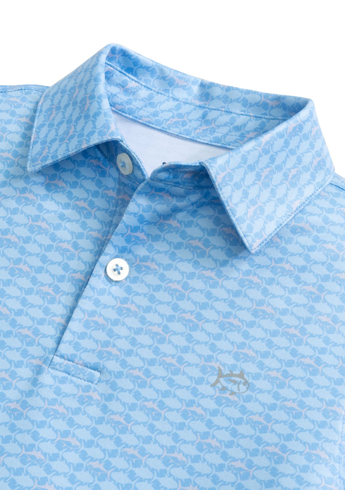 Boys 8-20 Skipping Jacks Perforated Polo Shirt 