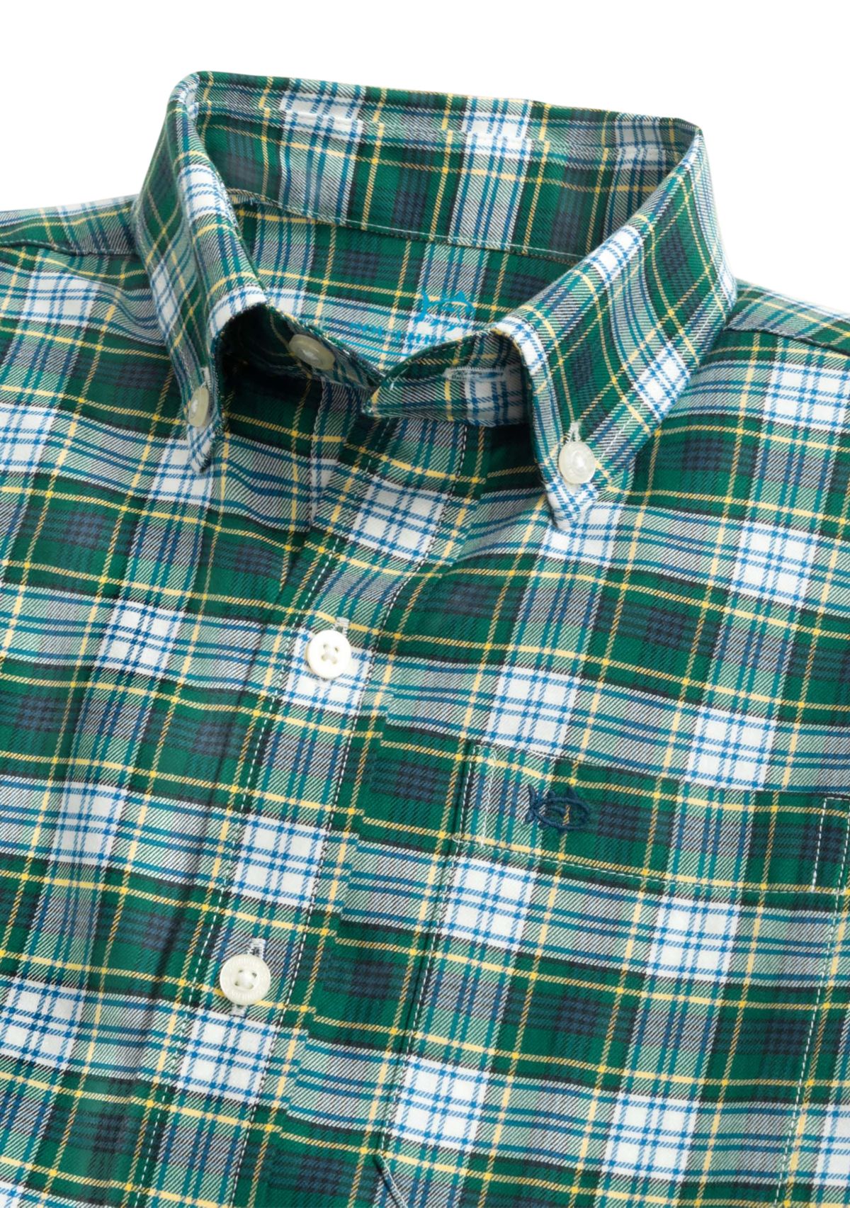 Boys 8-20 Youth Gordon Tartan Skipjack Long Sleeve Sportshirt
