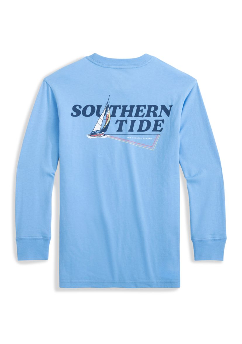 Boys 8-20 Long Sleeve Retro Sail Graphic T-Shirt 