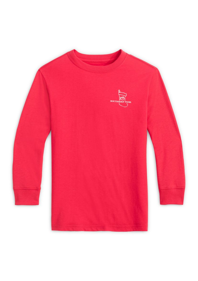 Boys 8-20 Youth Cozy Fireplace Long Sleeve Tee