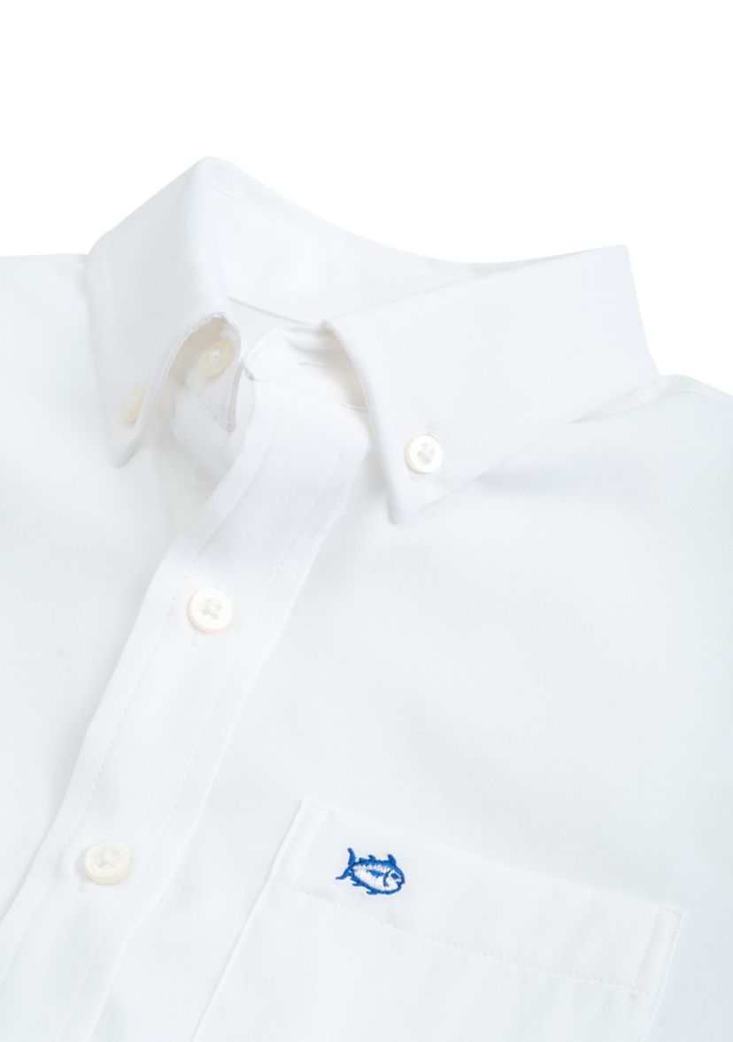 Boys 8-20 Solid Sport Shirt 