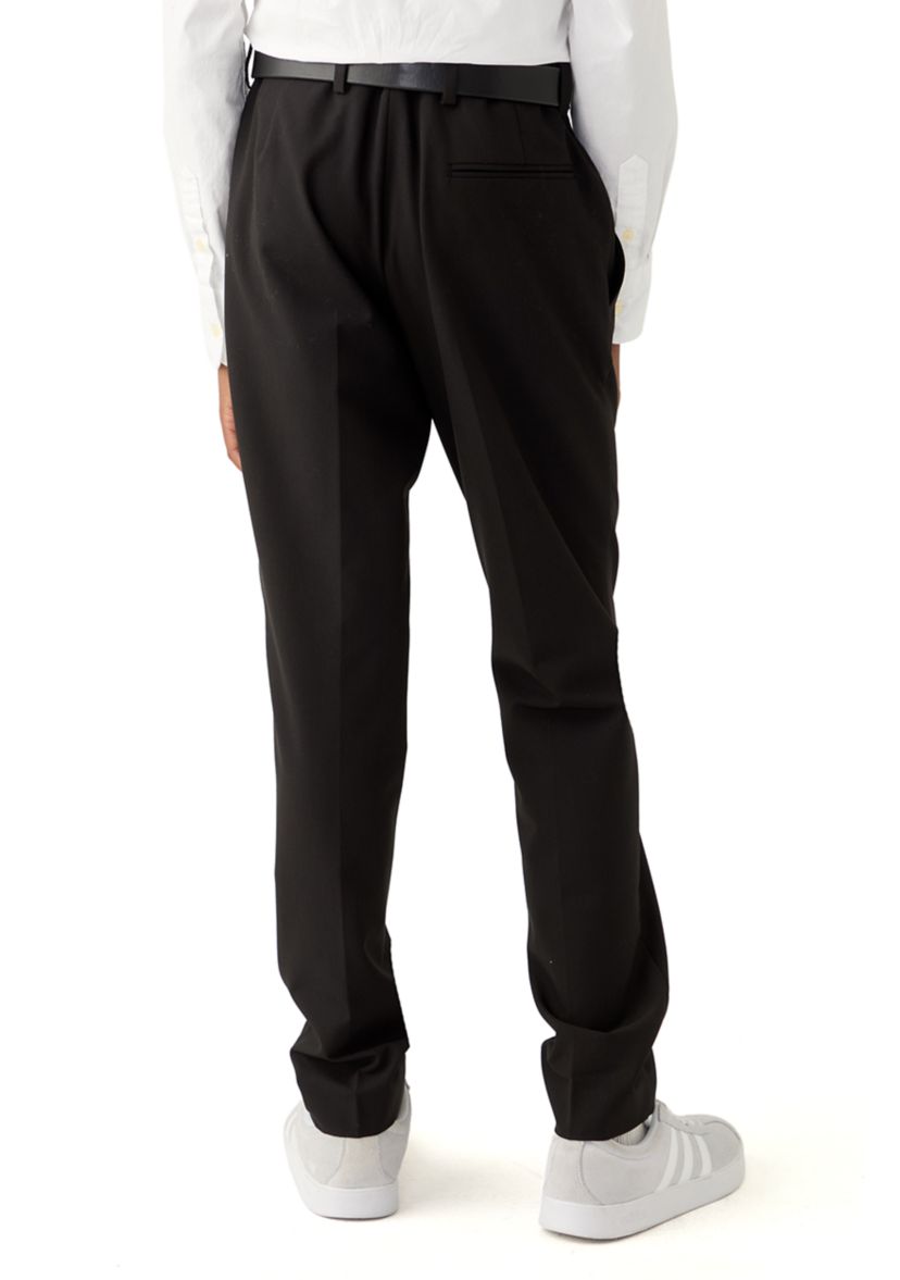 boys black dress pants Suit Boys' Pants for Toddler Boy Wedding School Uniform Pants Flat Front Trousers with Adjustable Waist Size 5: Clothing, Shoes & Jewelry Import duties and taxes are the customers responsibility UHUYA Toddler Boys School Uniform