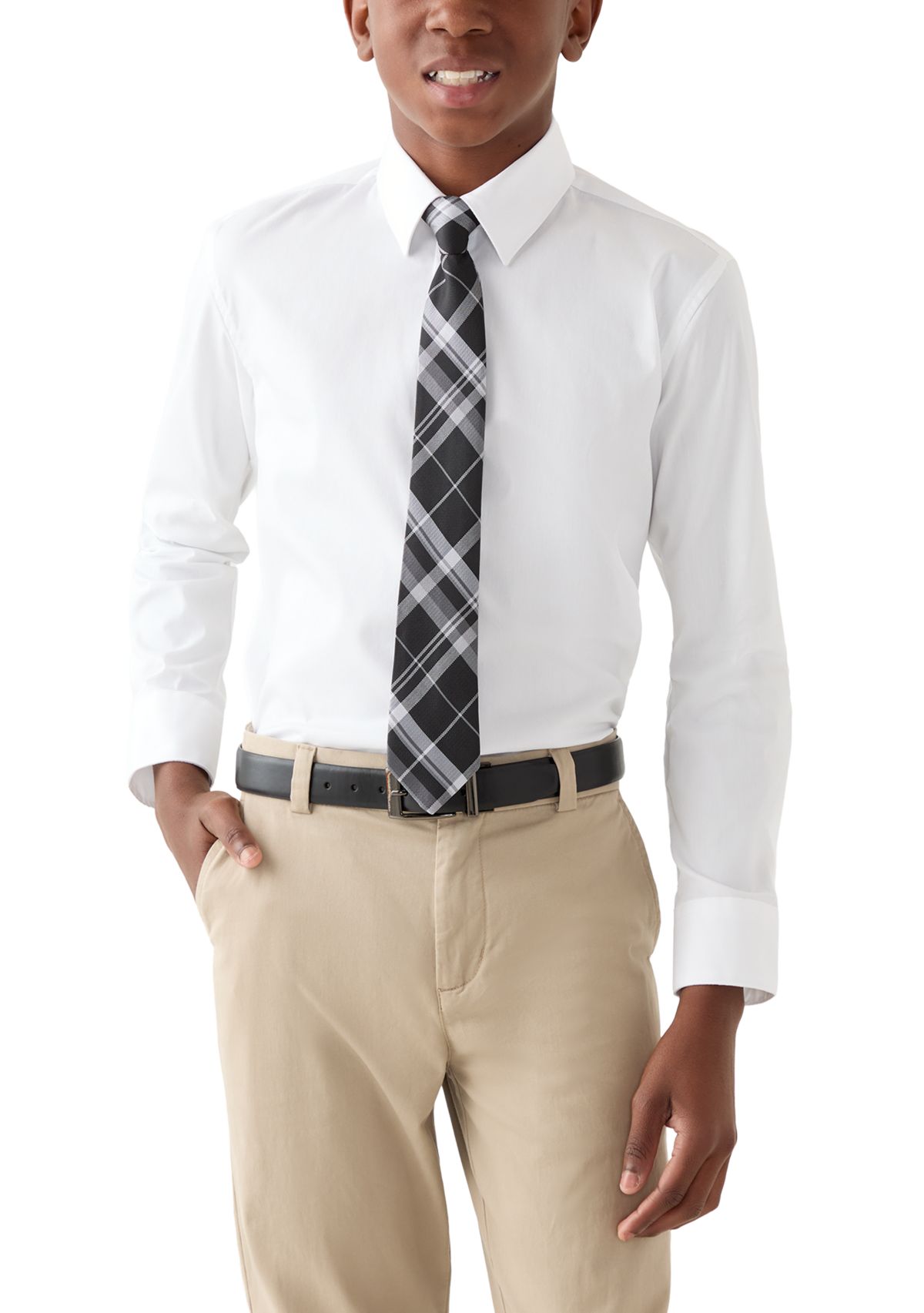 Boys 8-20 Shirt and Tie Set