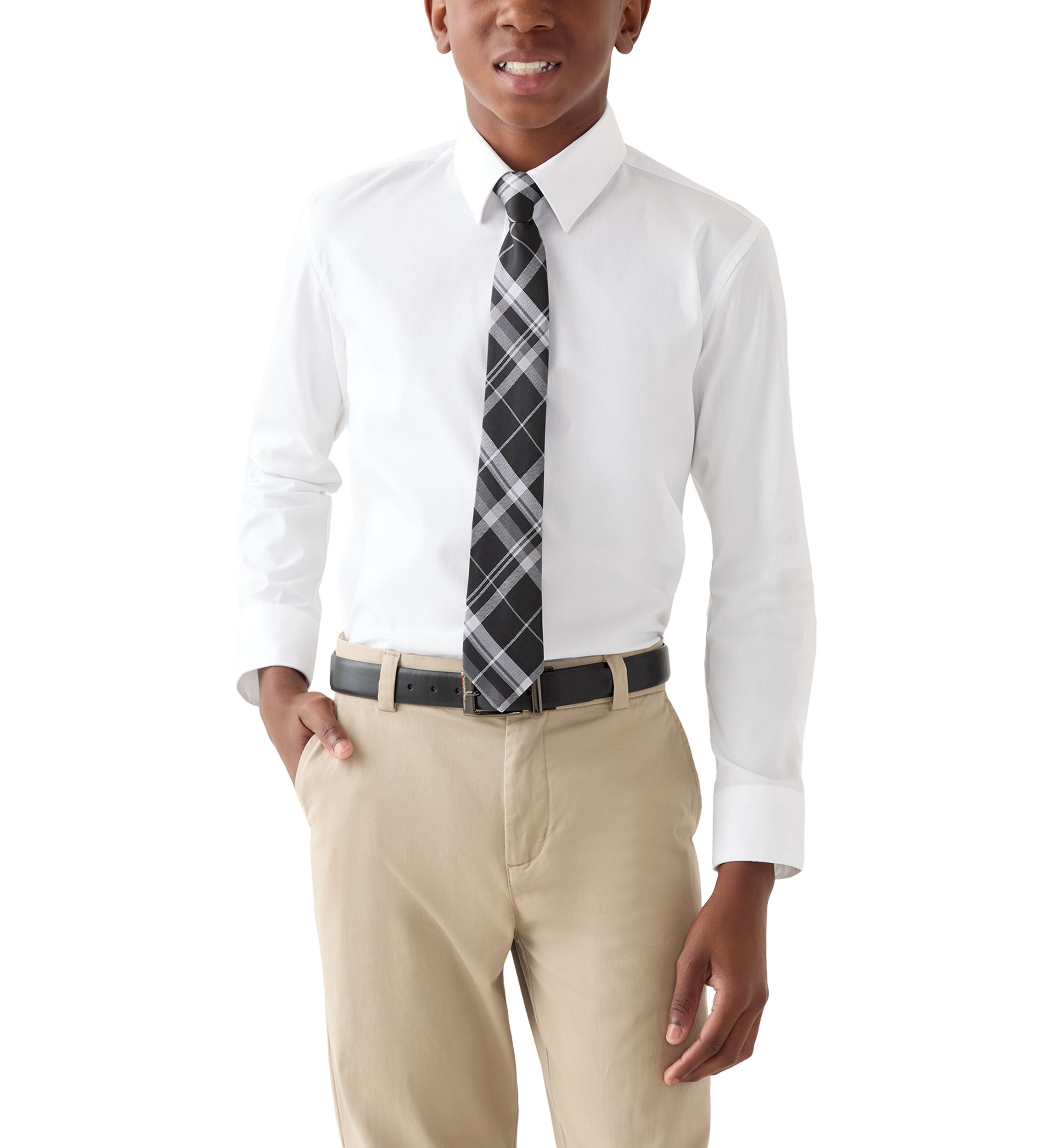 Boys 8-20 Shirt and Tie Set