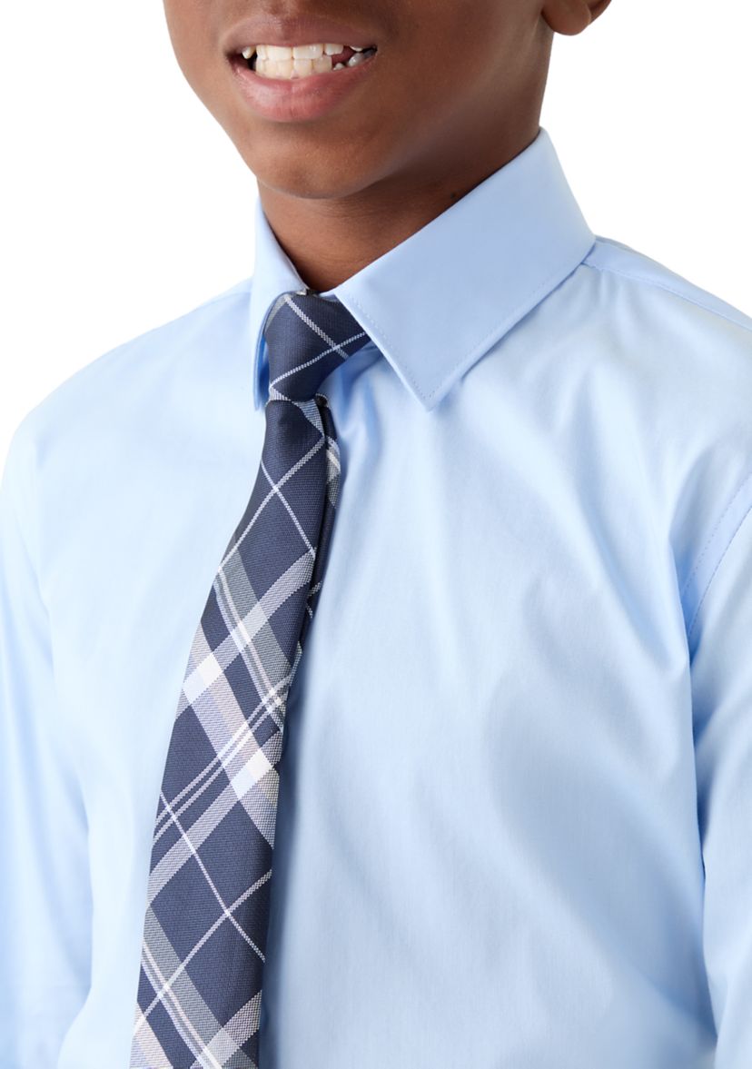 Boys 8-20 Classic Shirt and Tie Set
