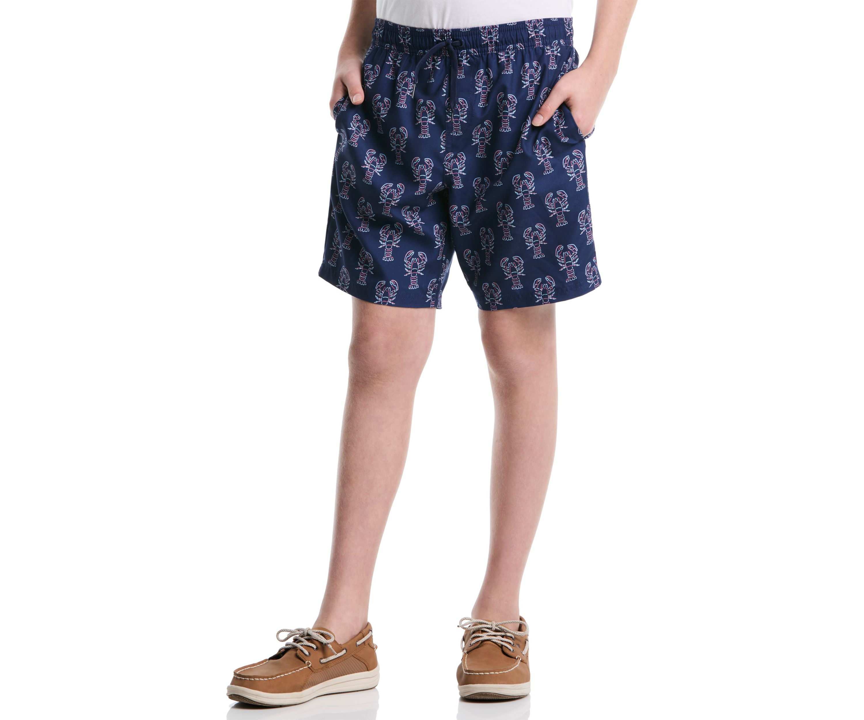 Boys 8-20 Lobster Print Swim Trunks 