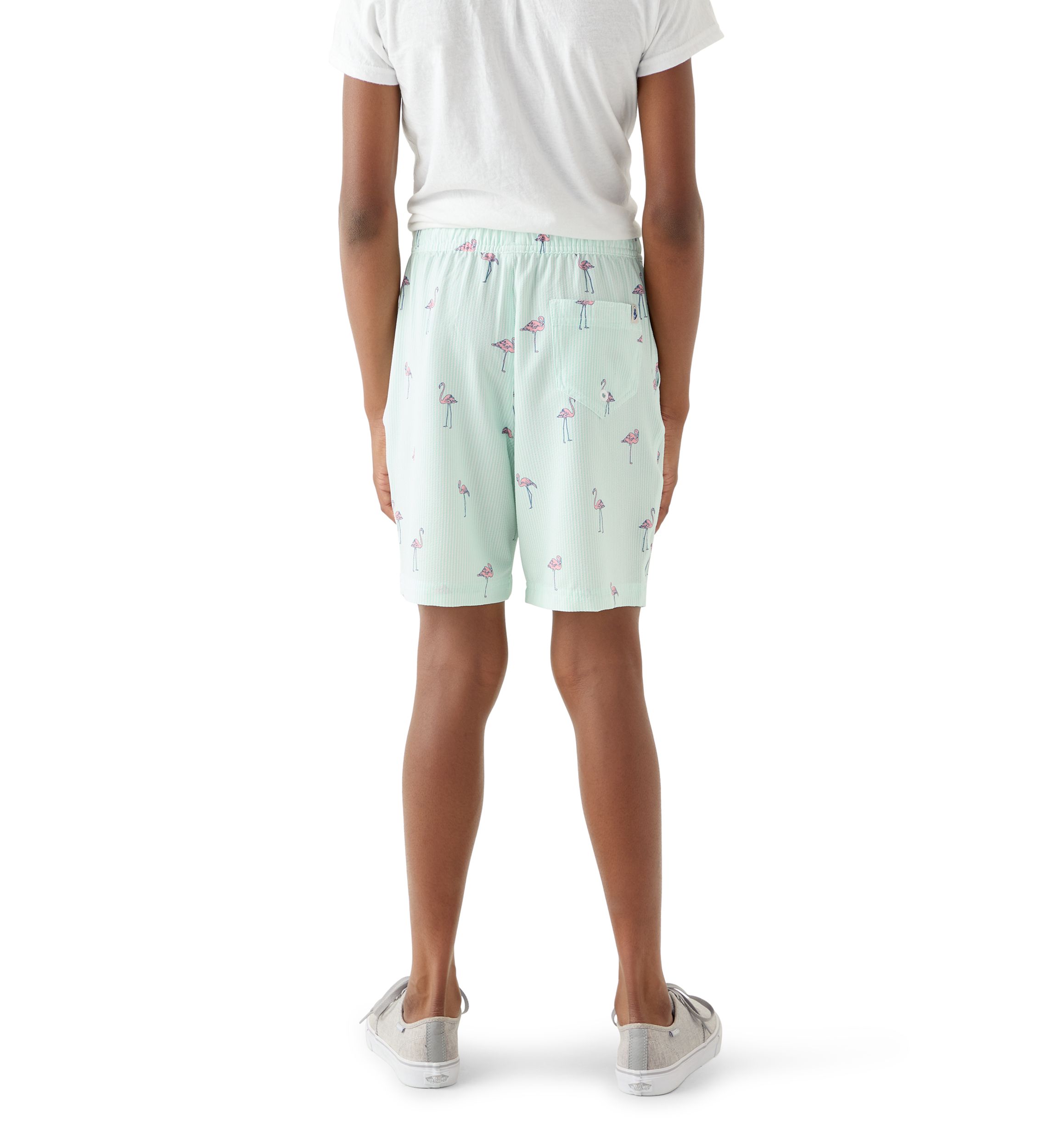 Boys 8-20 Flamingo Print Shorts