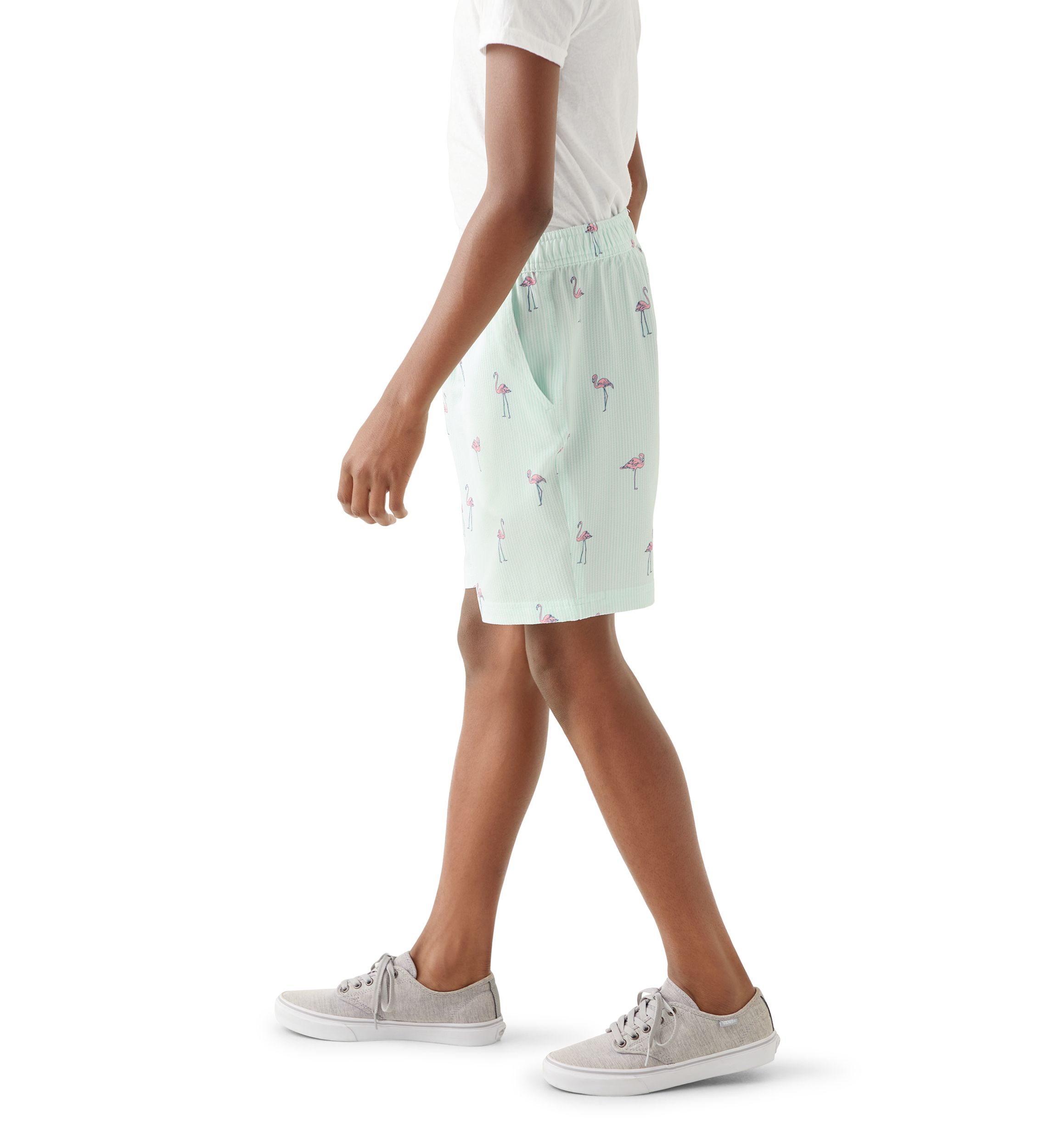 Boys 8-20 Flamingo Print Shorts
