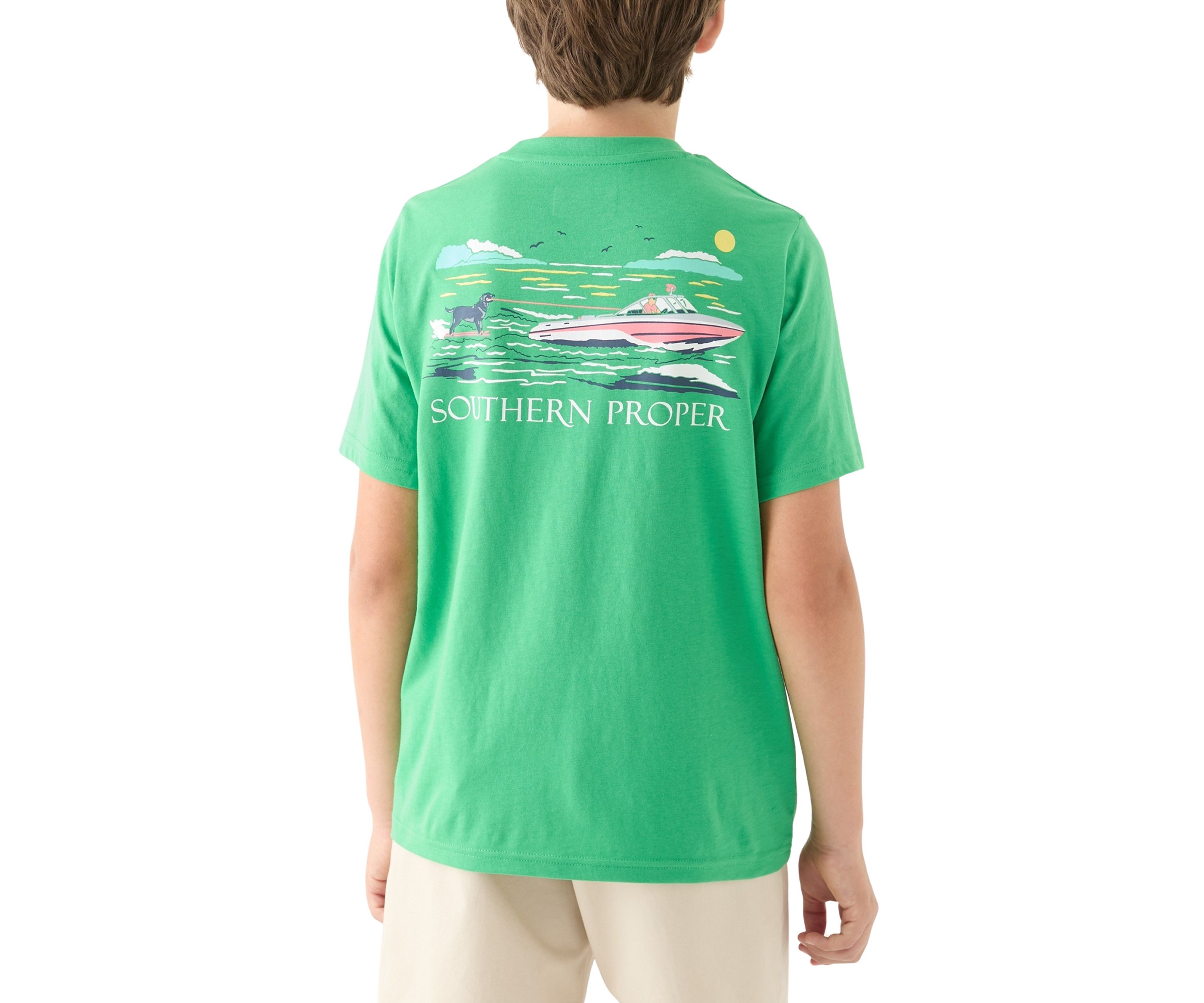 Boys 8-20 Water Ski Dog Graphic T-Shirt 