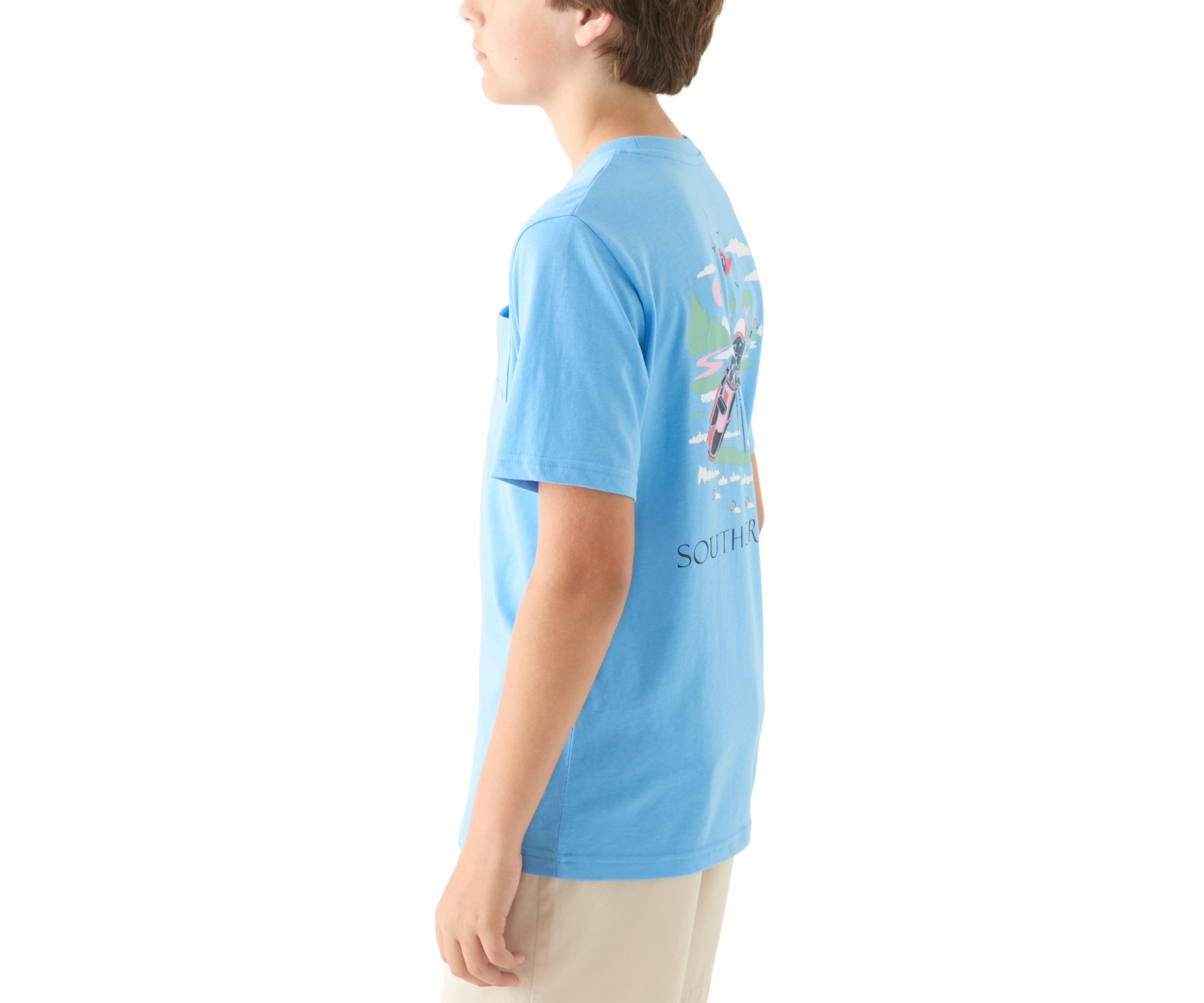 Boys 8-20 Short Sleeve Golf Dog Graphic T-Shirt 