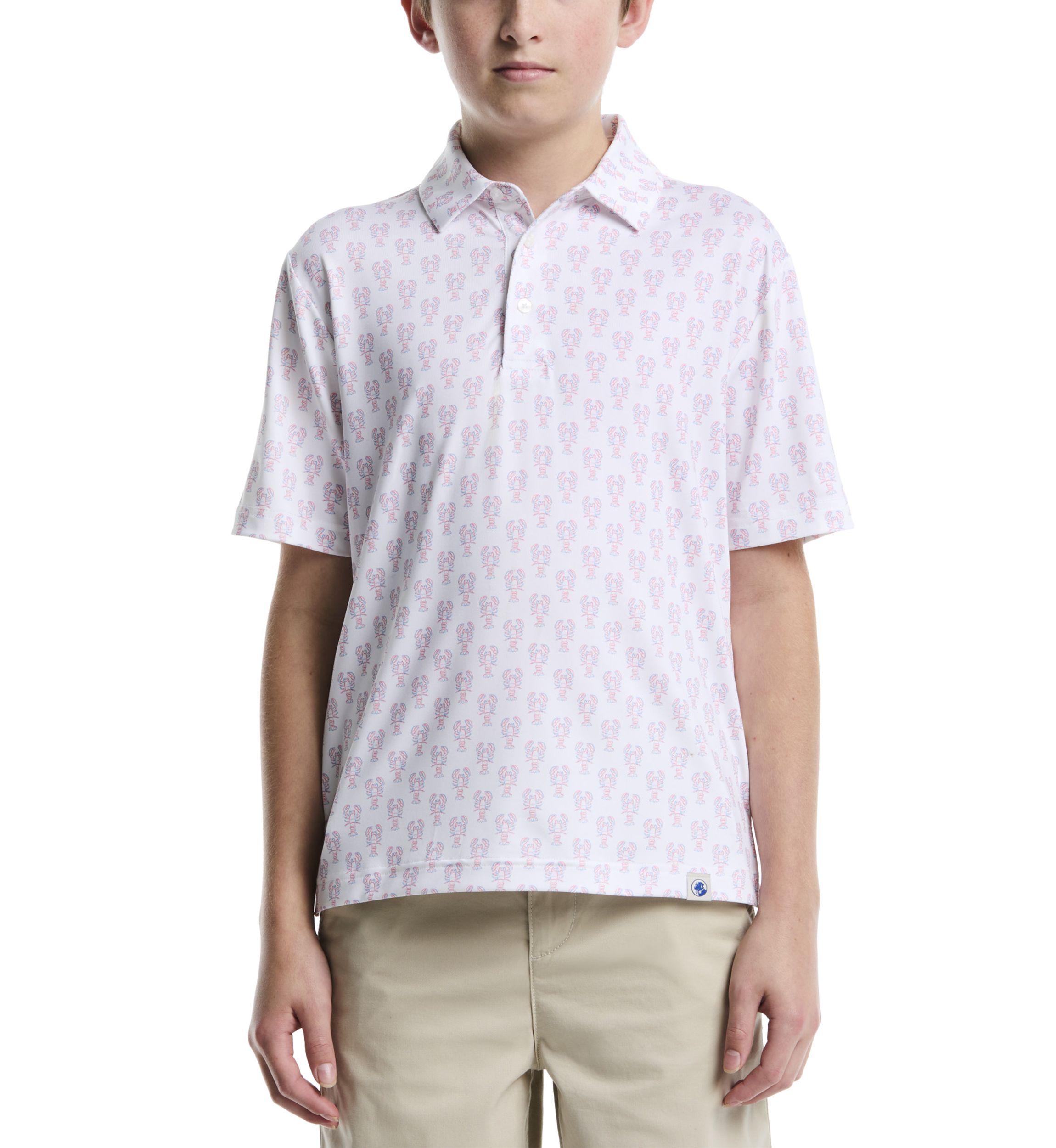 Boys 8-20 Lobster Printed Polo Shirt