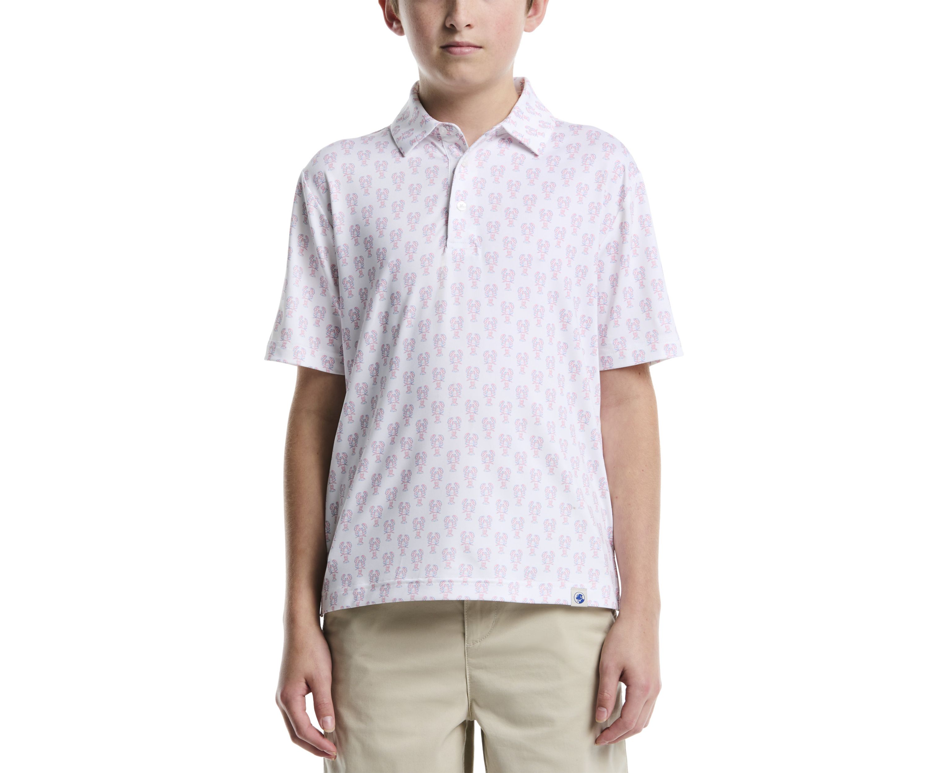 Boys 8-20 Lobster Printed Polo Shirt