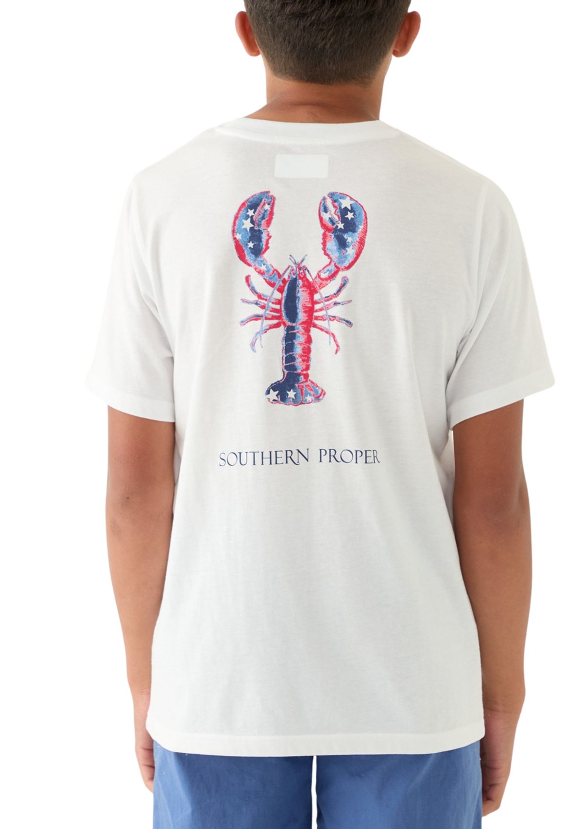 Boys 8-20 Patriotic Lobster T-Shirt