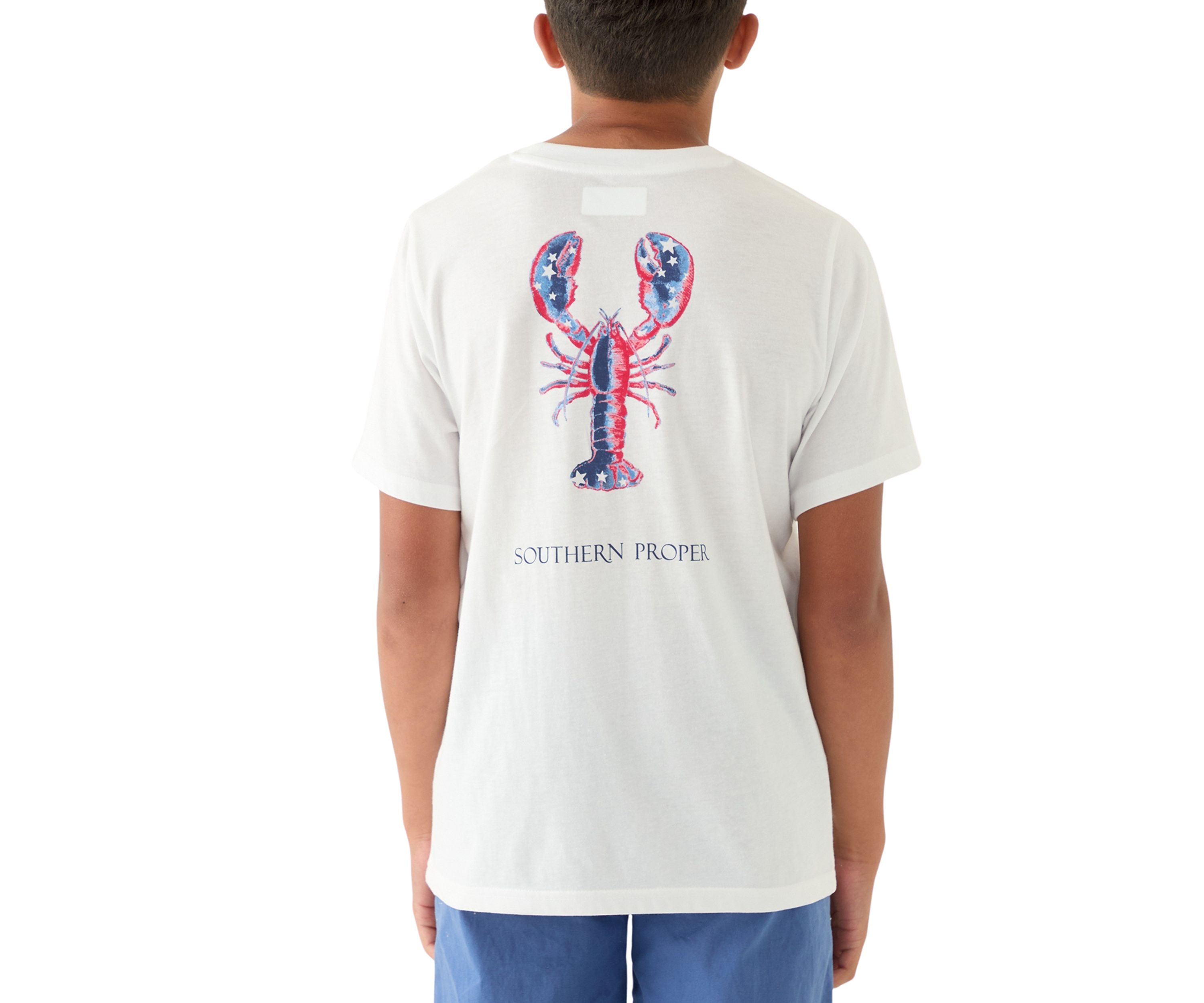 Boys 8-20 Patriotic Lobster T-Shirt