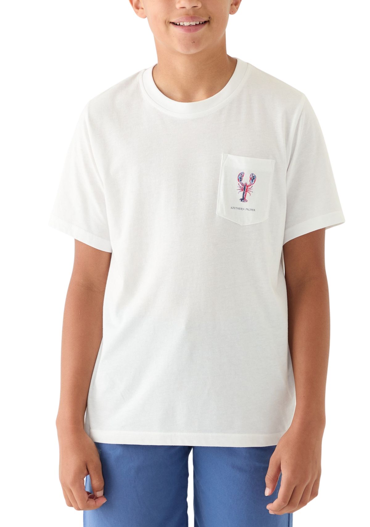 Boys 8-20 Patriotic Lobster T-Shirt