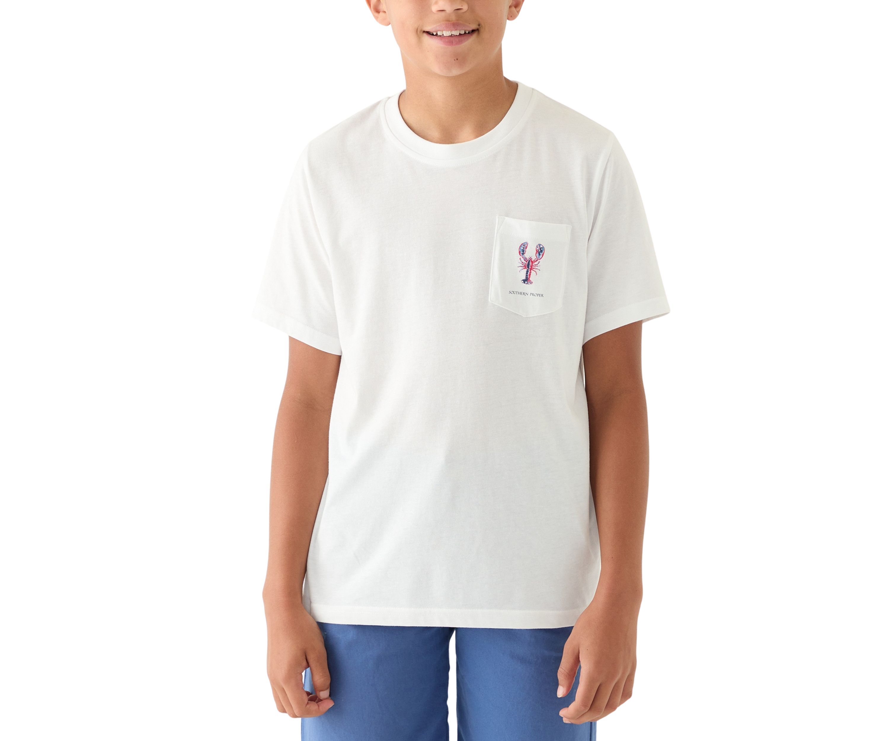 Boys 8-20 Patriotic Lobster T-Shirt