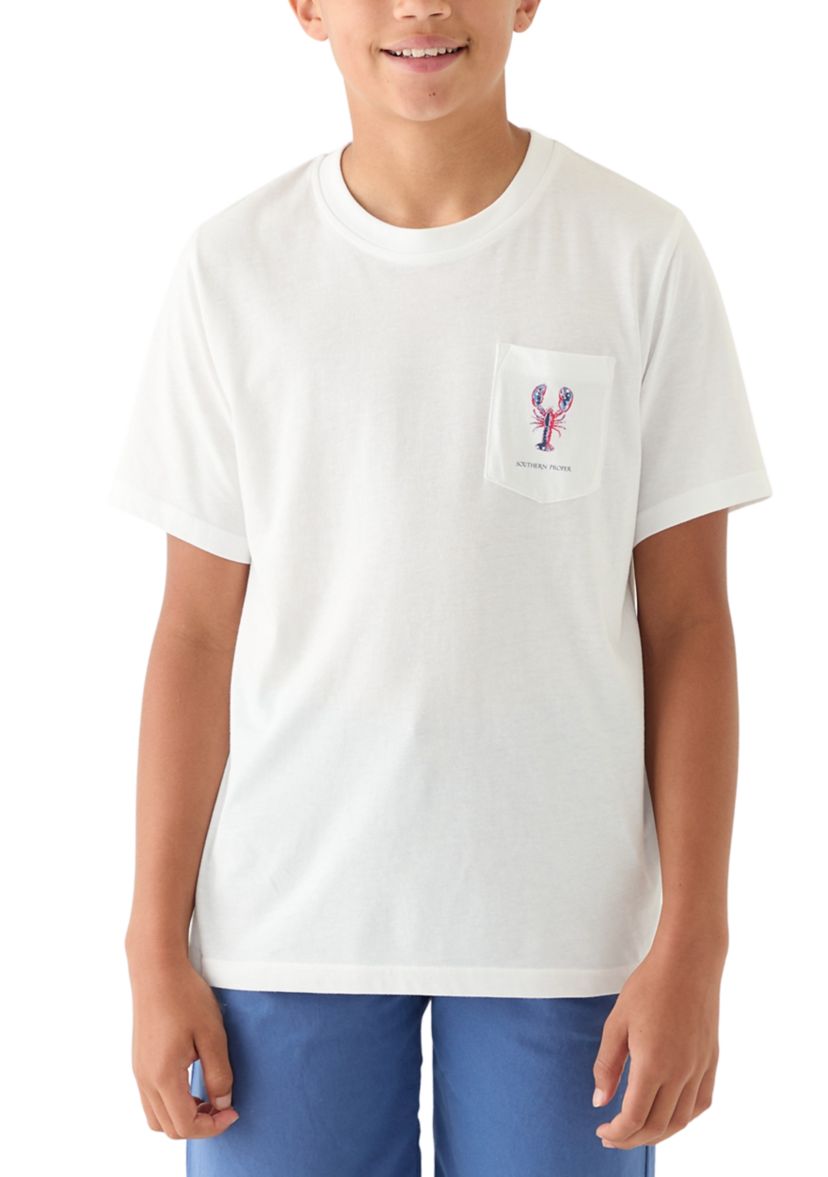 Boys 8-20 Patriotic Lobster T-Shirt