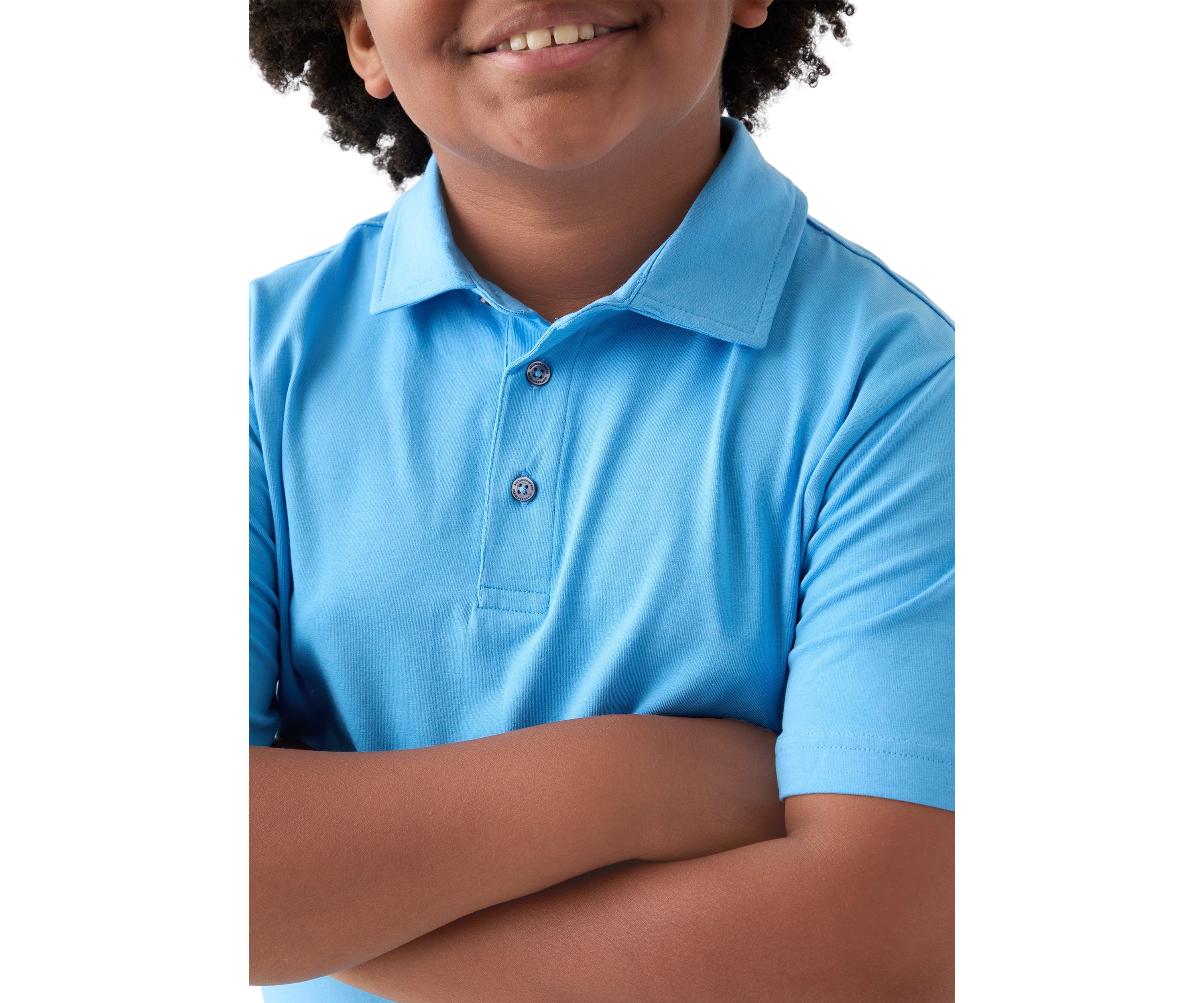 Boys 8-20 Solid Seaside Polo Shirt 