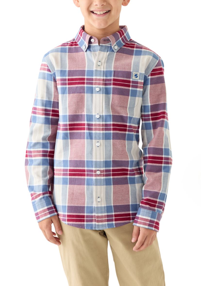 Boys 8-20 Long Sleeve Plaid Flannel Shirt