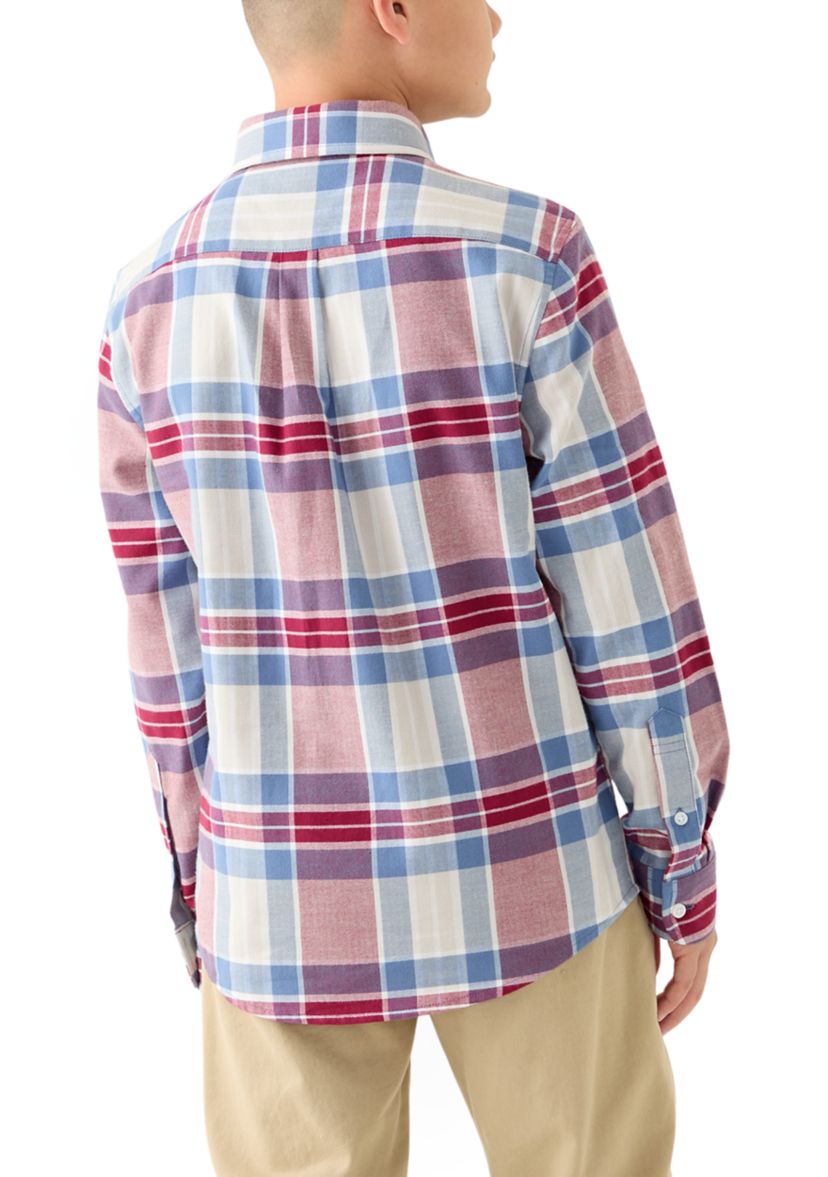 Boys 8-20 Long Sleeve Plaid Flannel Shirt