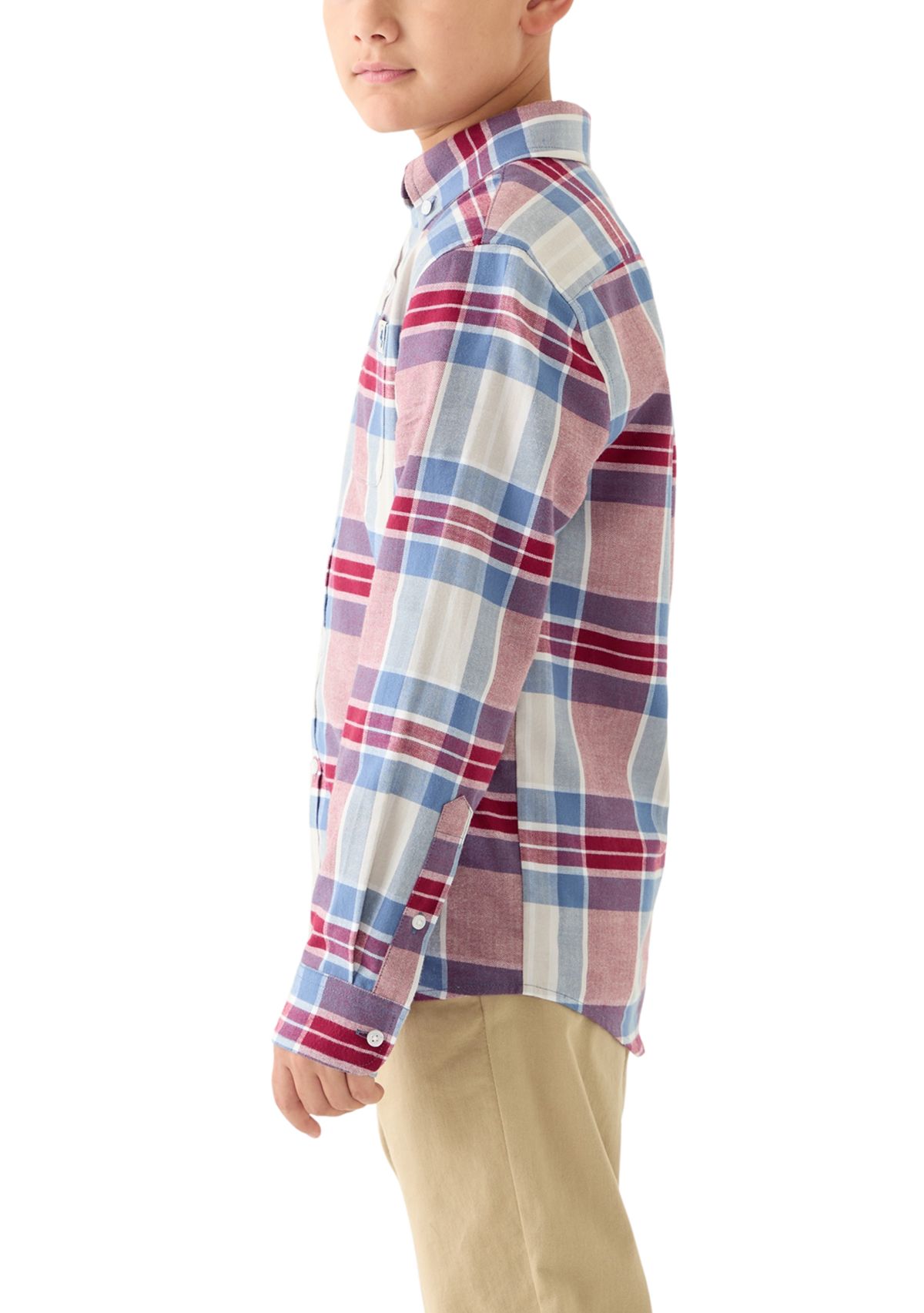 Boys 8-20 Long Sleeve Plaid Flannel Shirt