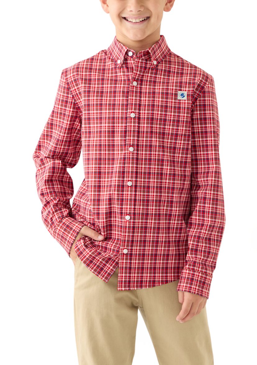 Boys 8-20 Long Sleeve Plaid Flannel Shirt