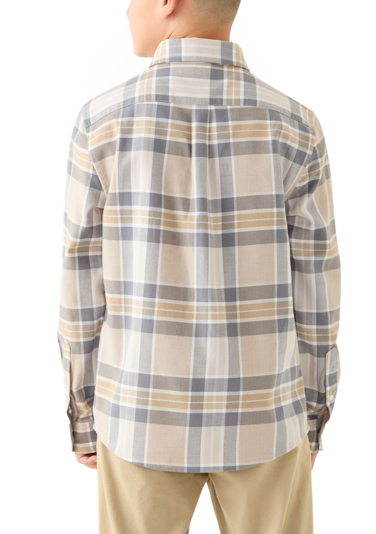 Boys 8-20 Long Sleeve Plaid Flannel Shirt
