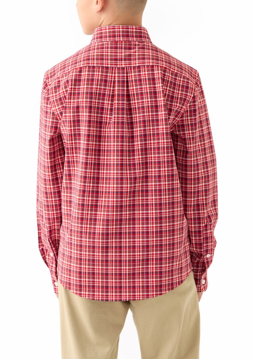 Boys 8-20 Long Sleeve Plaid Flannel Shirt