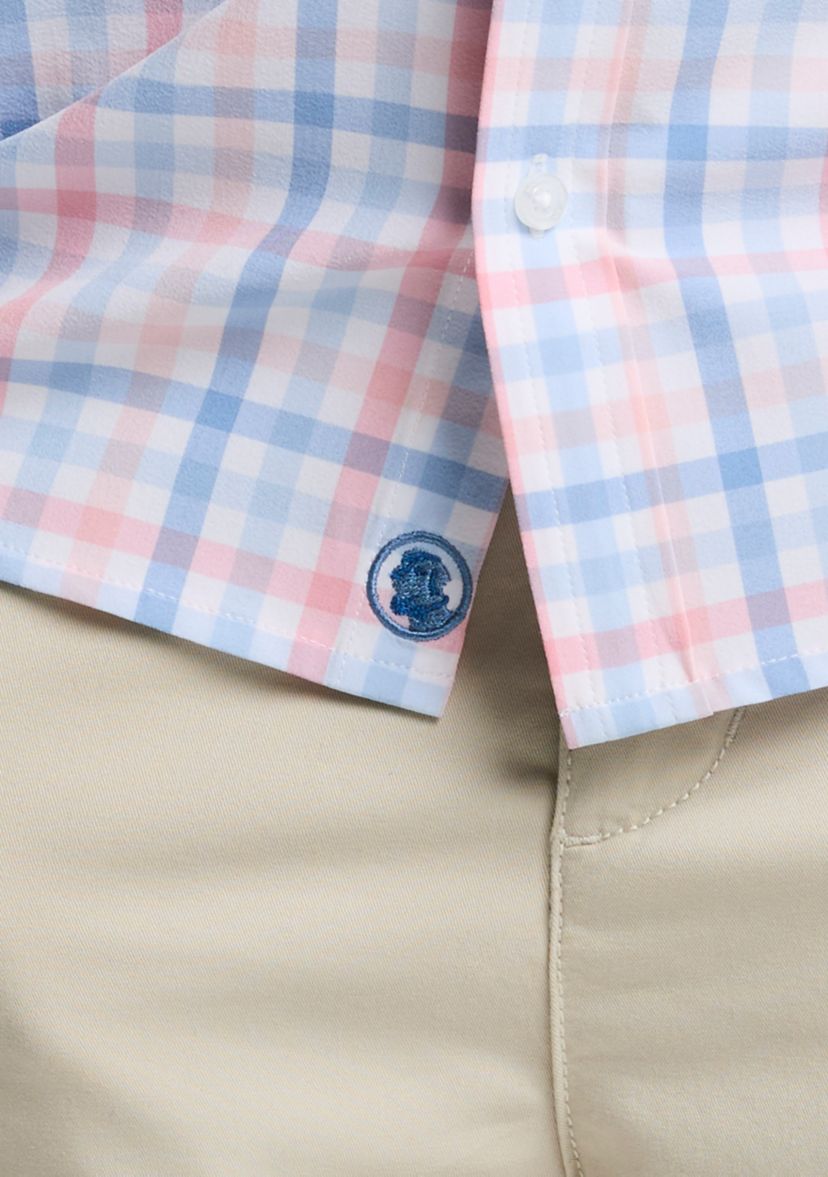 Boys 8-20 Multi Gingham Plaid Woven Shirt 