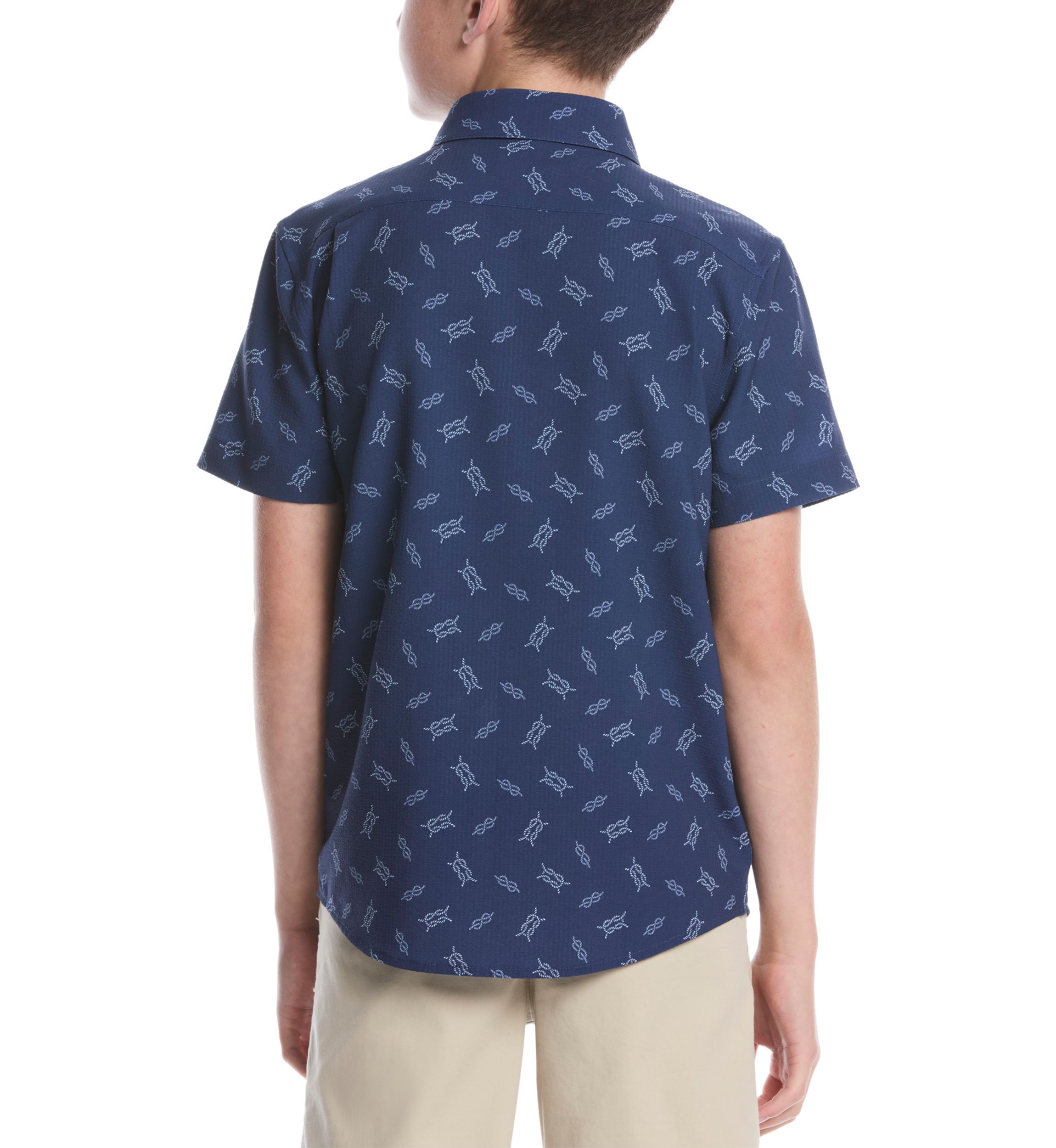 Boys 8-20 Nautical Knots Woven Shirt 